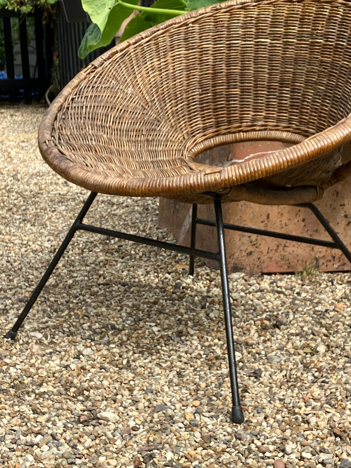 Hollywood Regency Rattan Armchair by Janine Abraham and Dirk Jan Rol