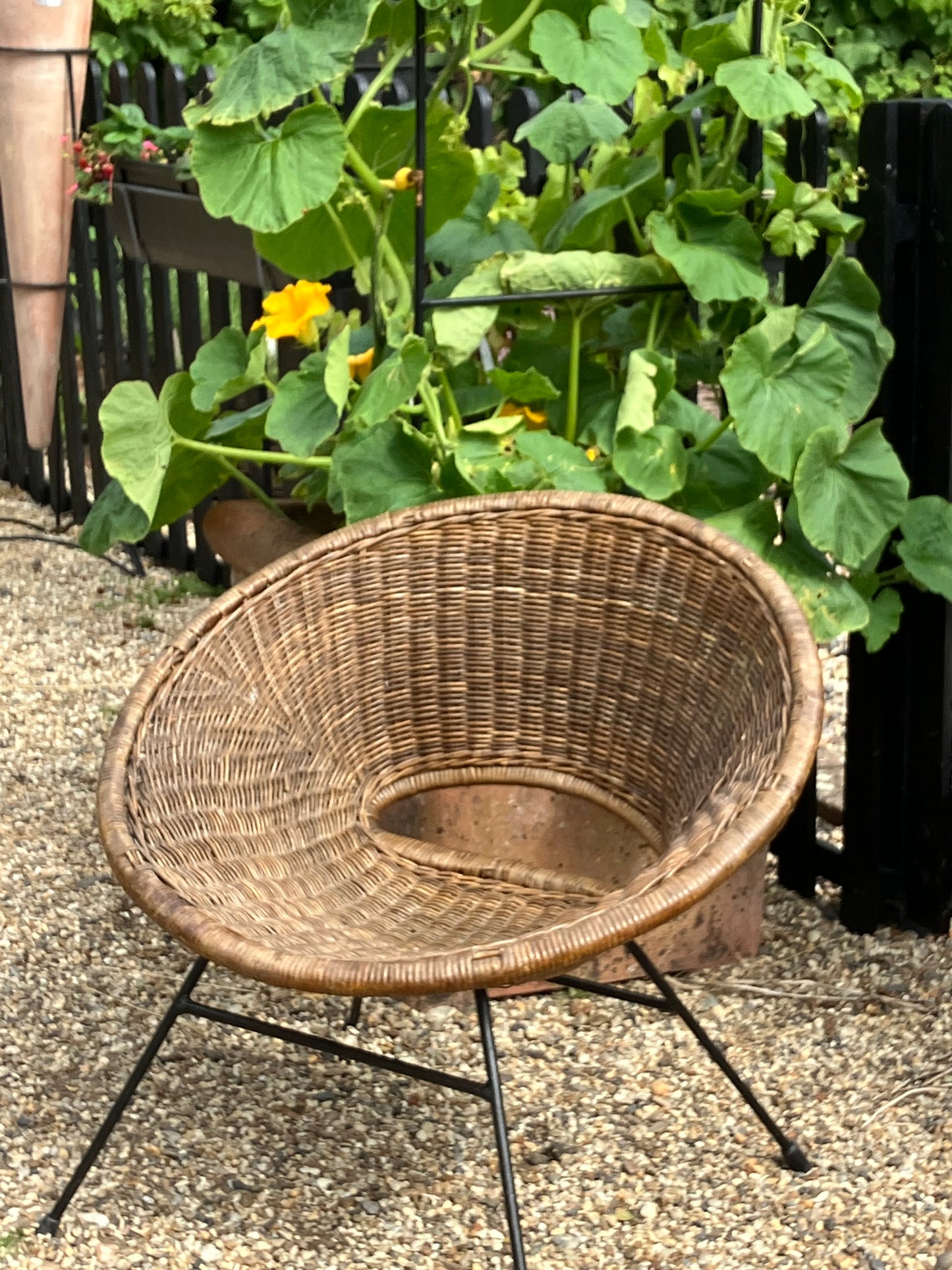 Hollywood Regency Rattan Armchair by Janine Abraham and Dirk Jan Rol