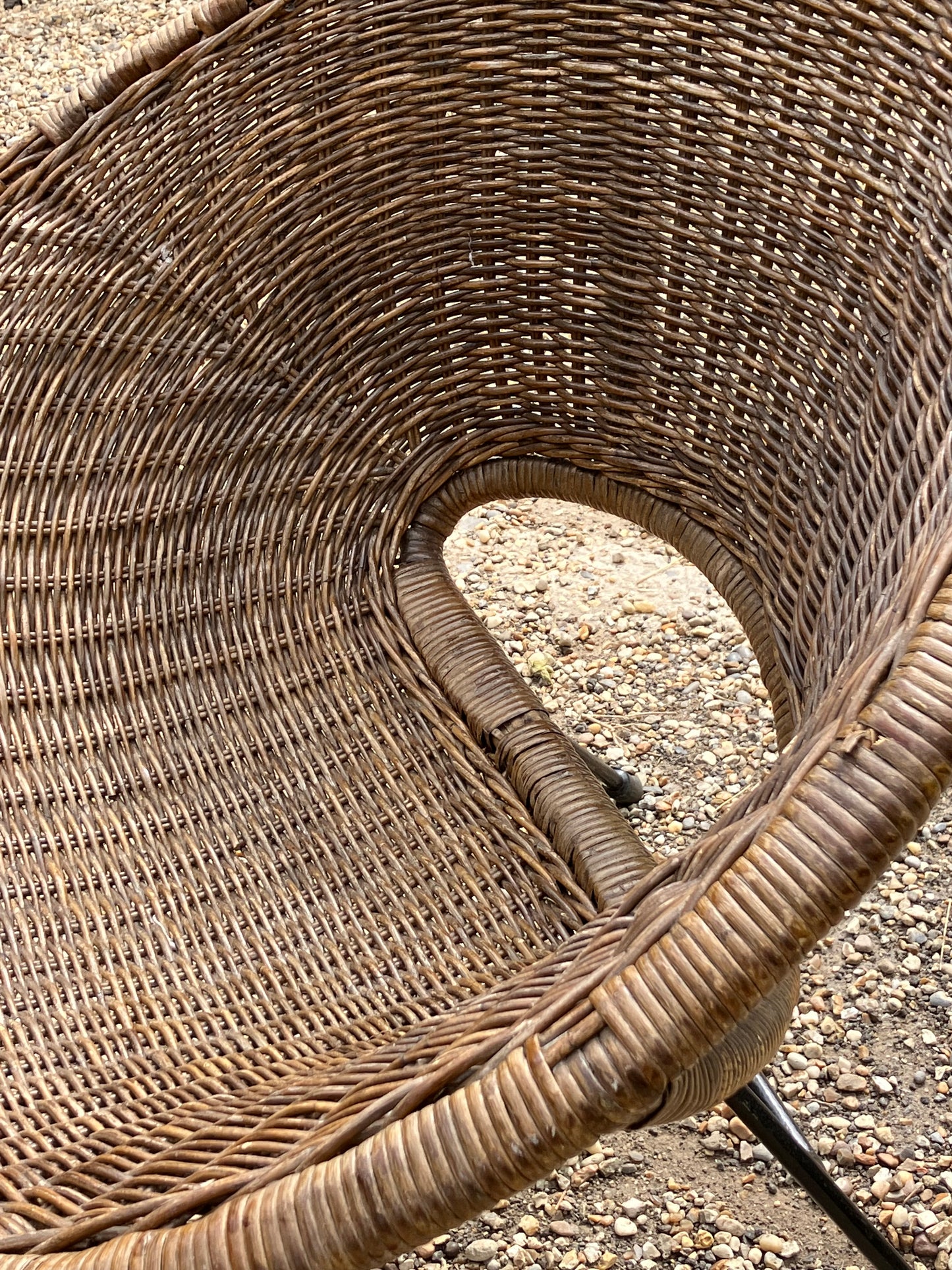Hollywood Regency Rattan Armchair by Janine Abraham and Dirk Jan Rol
