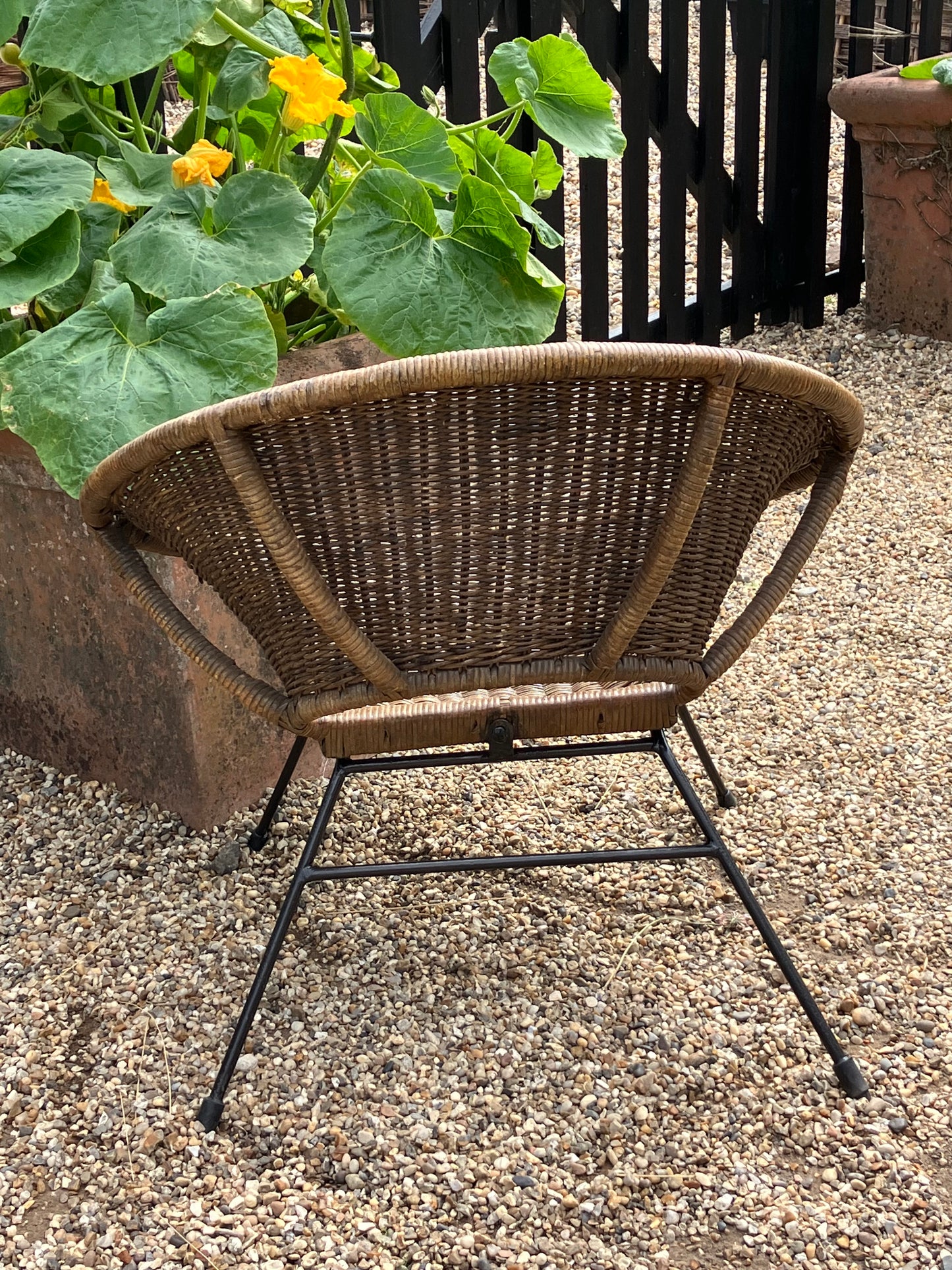Hollywood Regency Rattan Armchair by Janine Abraham and Dirk Jan Rol