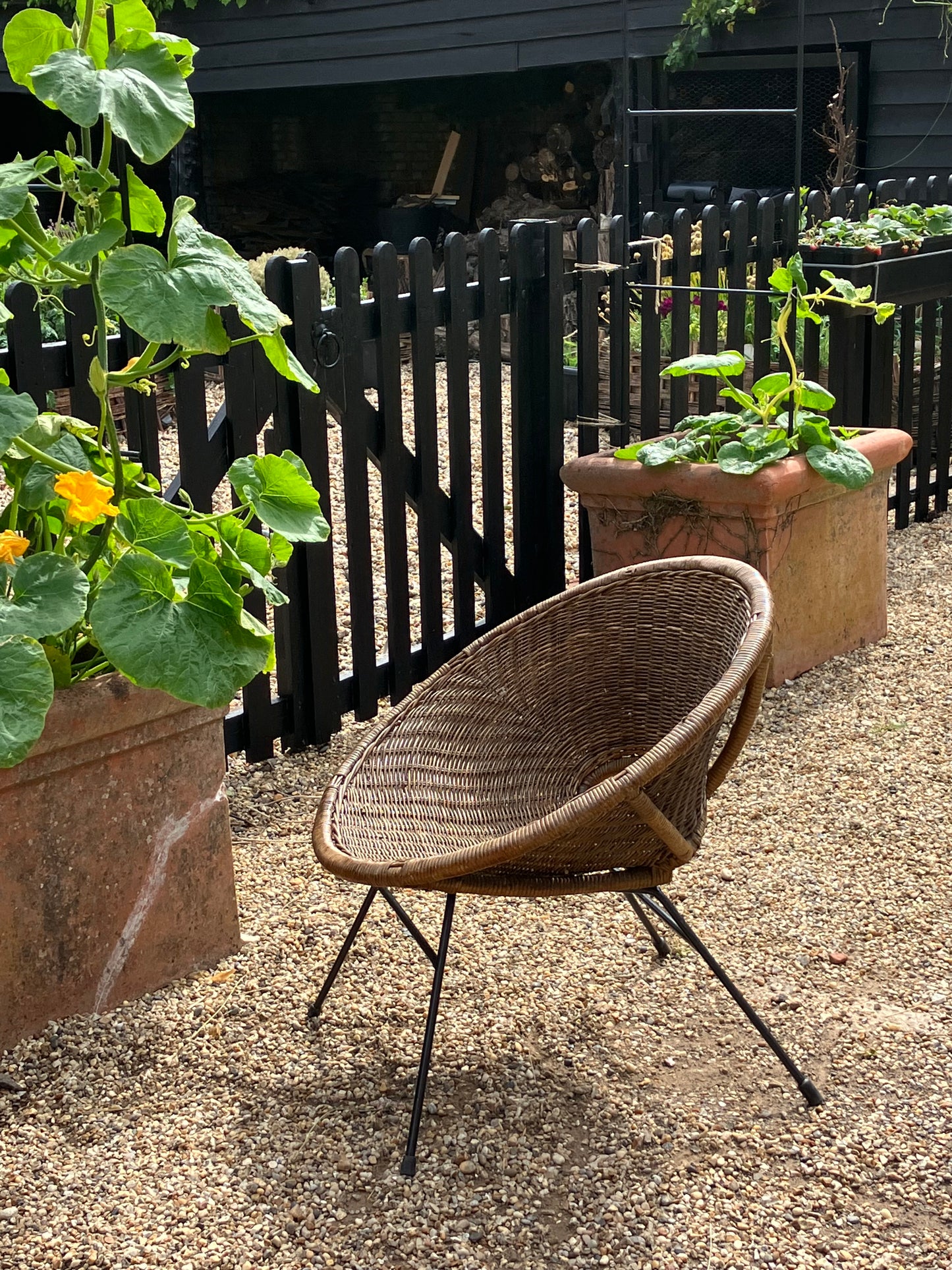 Hollywood Regency Rattan Armchair by Janine Abraham and Dirk Jan Rol