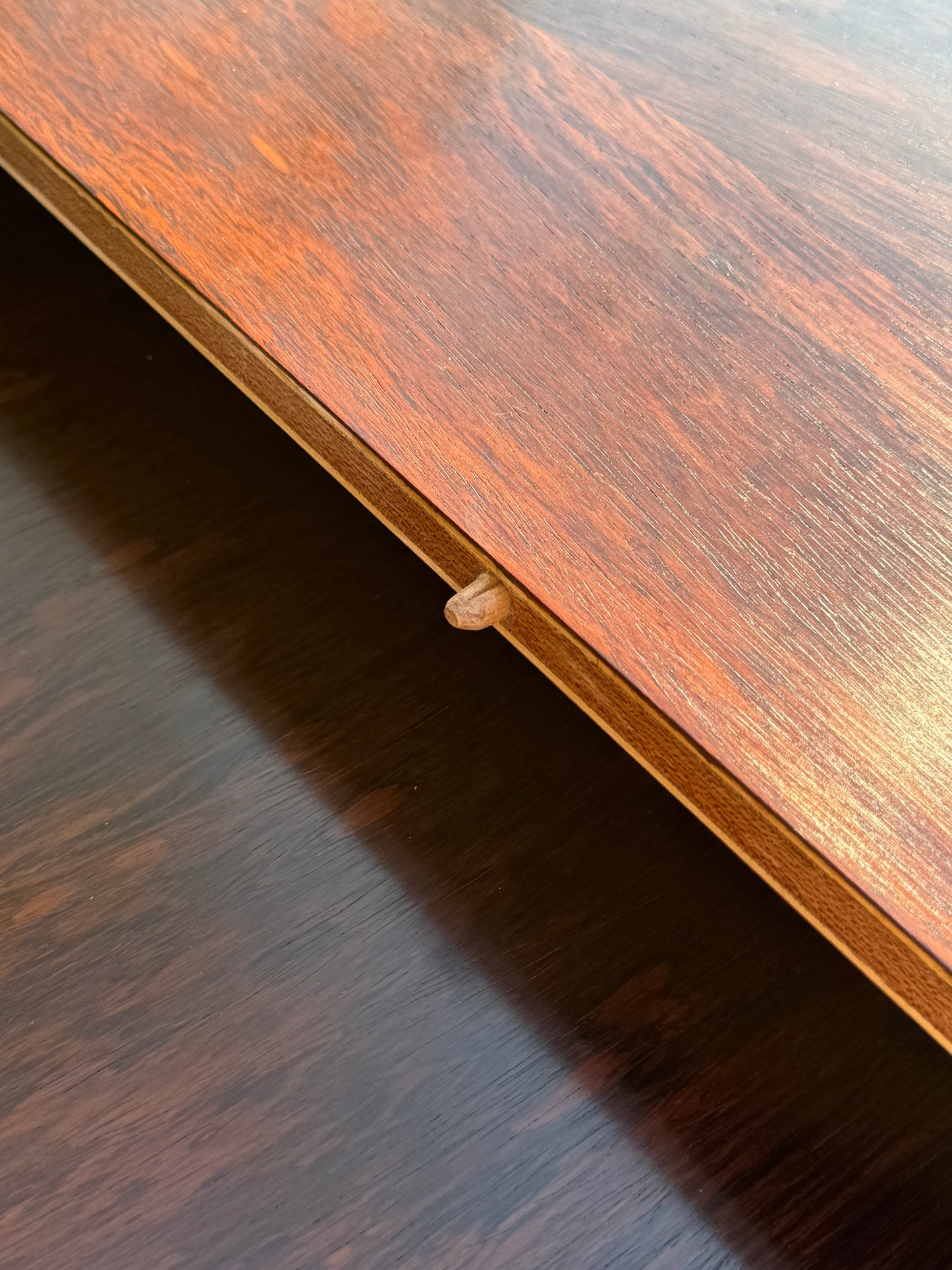 Vintage Mid Century Modern Rosewood Dining Table by Robert Hamilton for Archie Shine 1960s - Pending A10 certificate