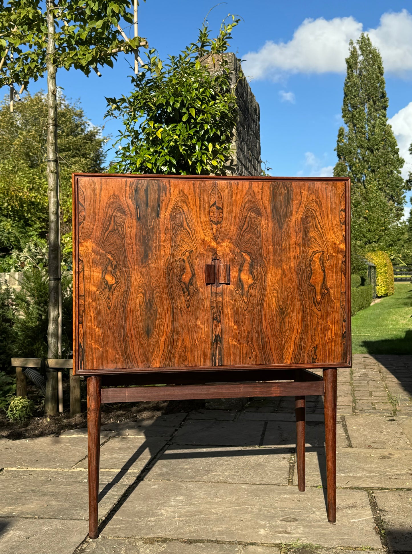 Mid Century Vintage Rosewood Drinks Cabinet by Helge Vestergaard Jensen - Pending A10 Certificate