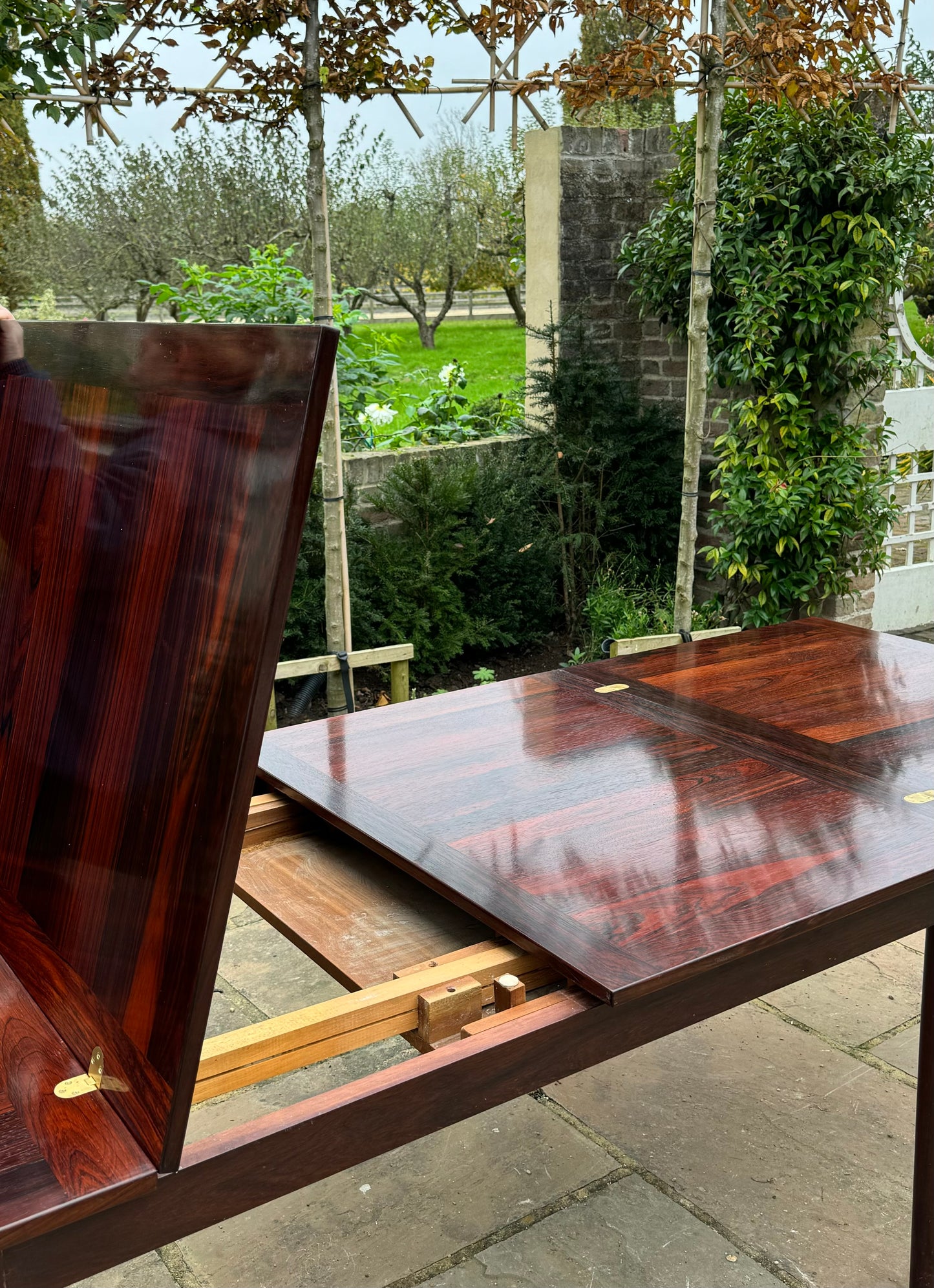 Mid Century Modern Danish Rosewood Extra Large Dining Table By H. W. Klein For Bramin Seats 10 - Pending A10 certificate