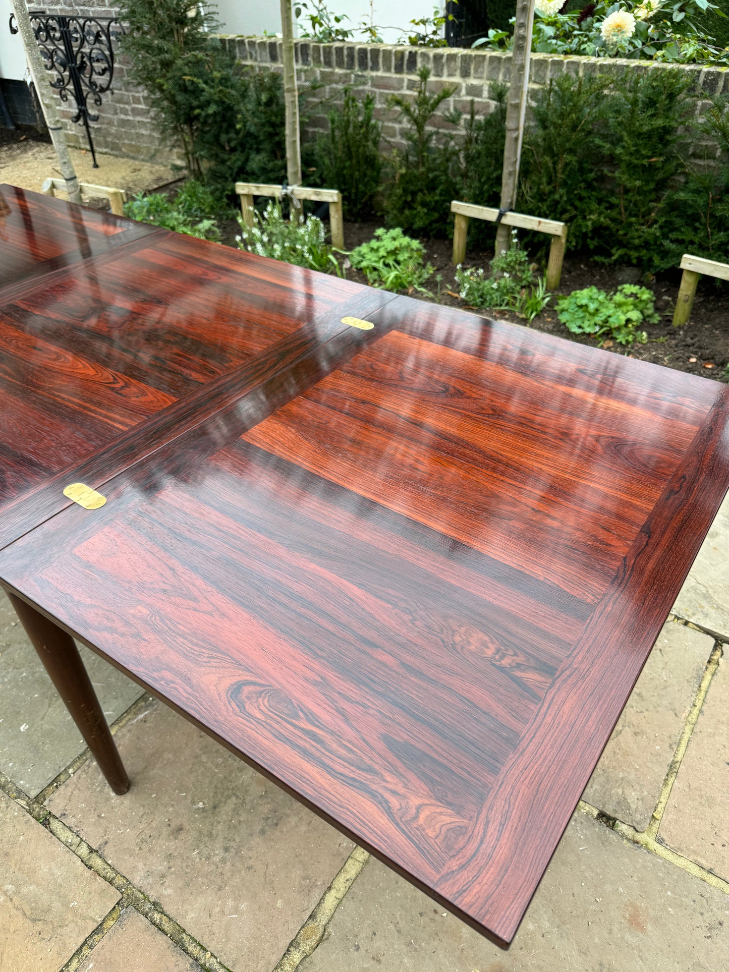 Mid Century Modern Danish Rosewood Extra Large Dining Table By H. W. Klein For Bramin Seats 10 - Pending A10 certificate