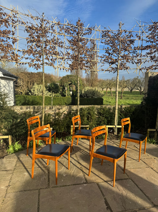 For Jennifer ****Mid Century Modern Vintage Danish Teak Dining Chairs set of 6 /six