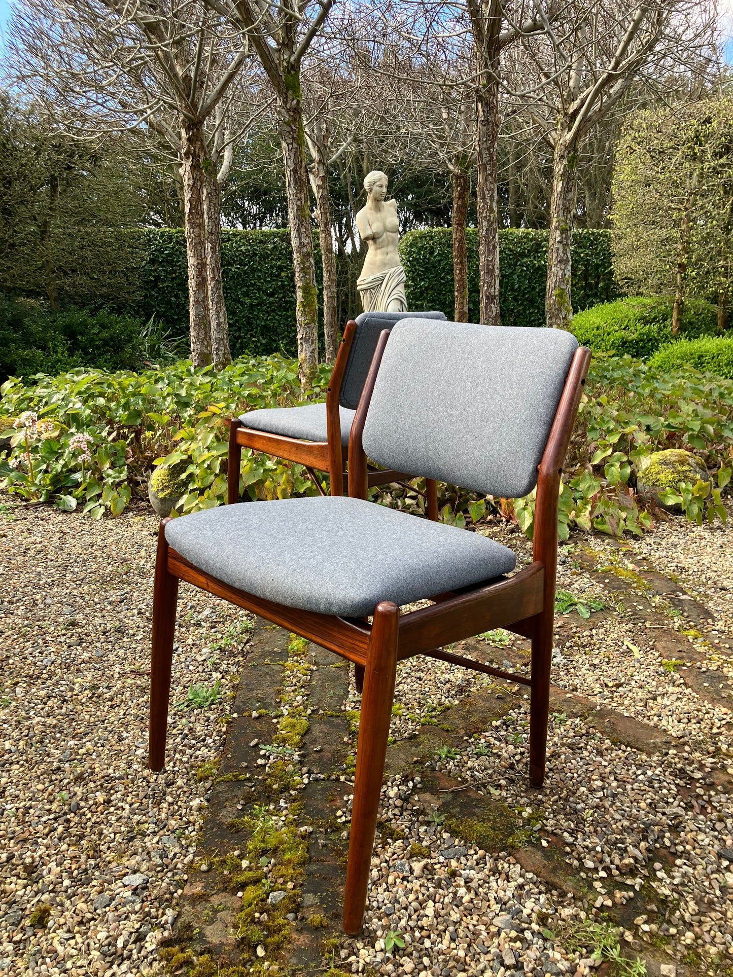 Vintage Mid Century Rosewood Dining Chairs from the 1960s - Pending A10 certificate