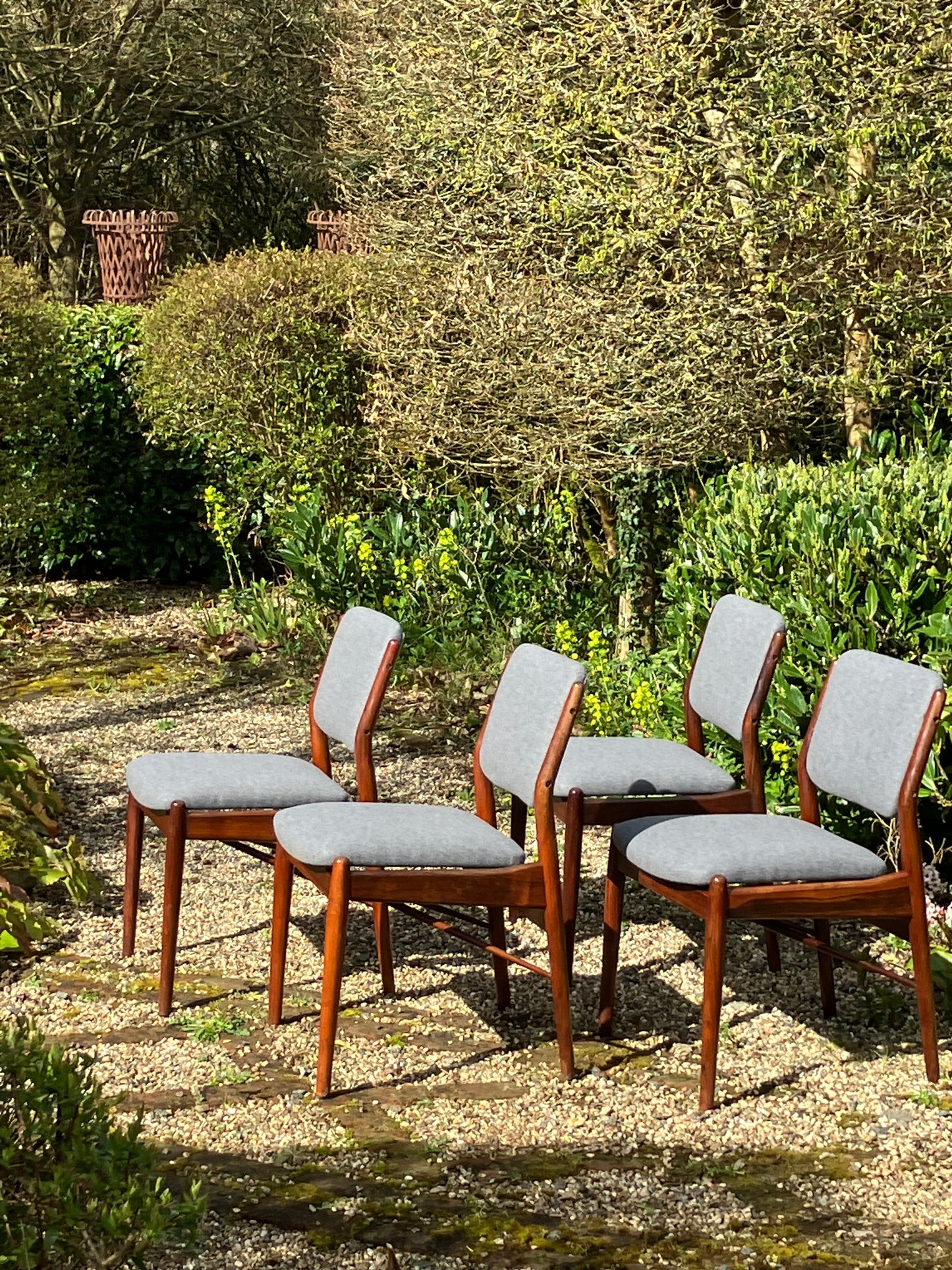 Vintage Mid Century Rosewood Dining Chairs from the 1960s - Pending A10 certificate