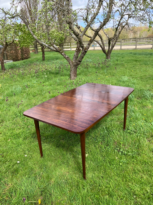 Vintage Mid Century Modern Rosewood dining table by Robert Hamilton for Archie Shine 1960s - Pending A10 certificate