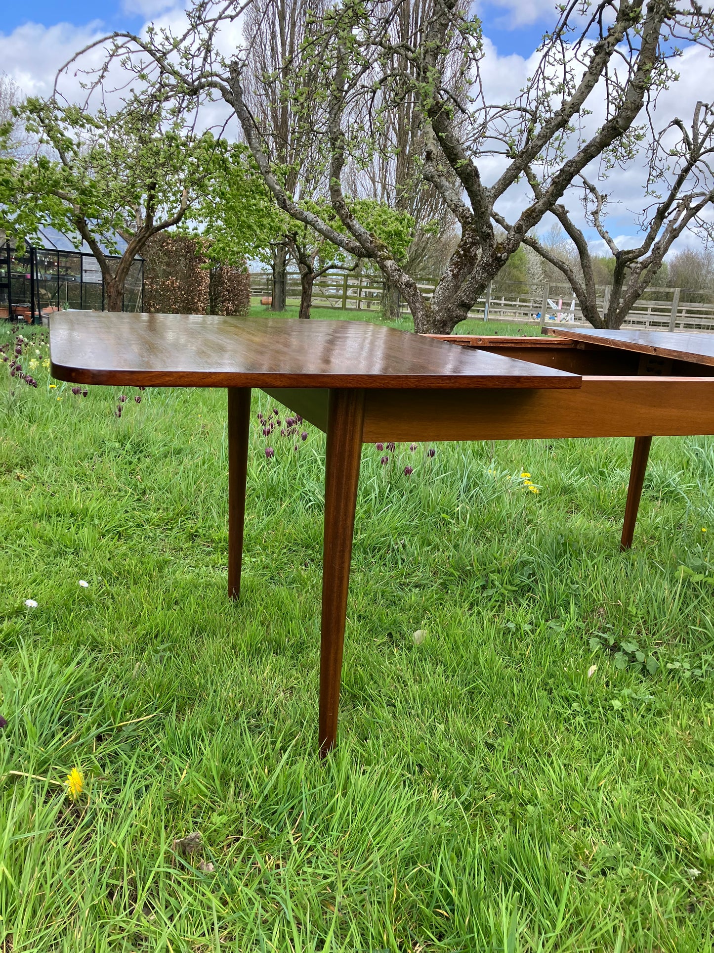 Vintage Mid Century Modern Rosewood dining table by Robert Hamilton for Archie Shine 1960s - Pending A10 certificate