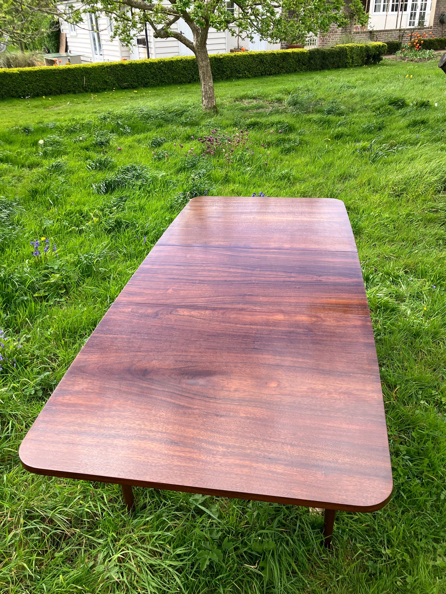 Vintage Mid Century Modern Rosewood dining table by Robert Hamilton for Archie Shine 1960s - Pending A10 certificate