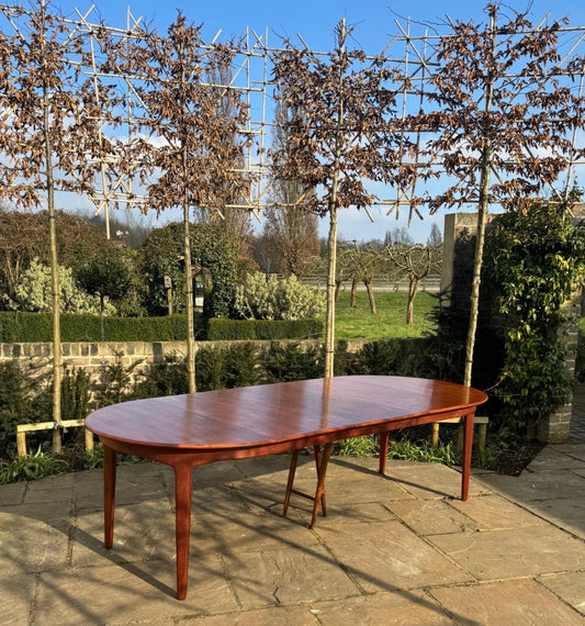 Mid Century Danish Teak Extending Dining Table Model 62 Table by Henning Kjærnulf For Sorø Stolfabrik