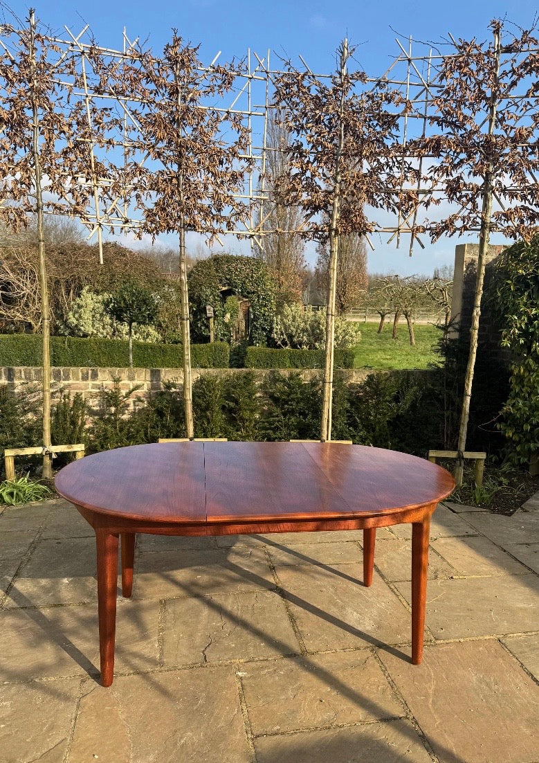 Mid Century Danish Teak Extending Dining Table Model 62 Table by Henning Kjærnulf For Sorø Stolfabrik