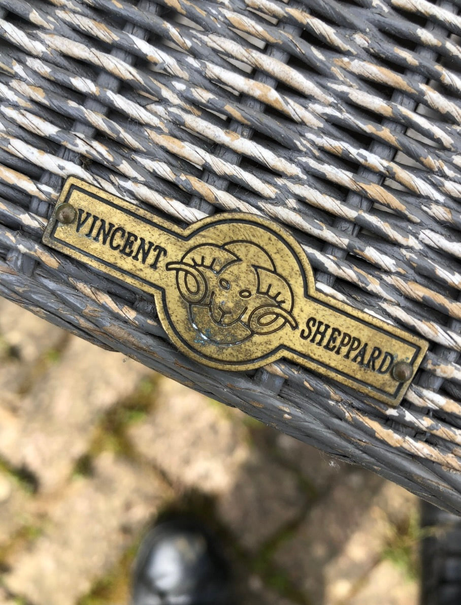Mid century modern Lloyd Loom garden chairs dining chairs by Vincent Sheppard