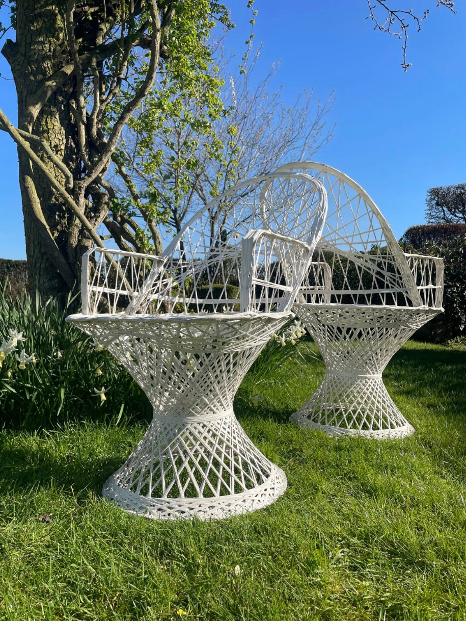 Mid Century Modern Hollywood Regency garden set by Russell Woodard