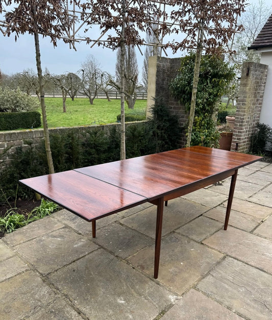 Mid Century Modern Rosewood Large Dining Table Seats 8- 10