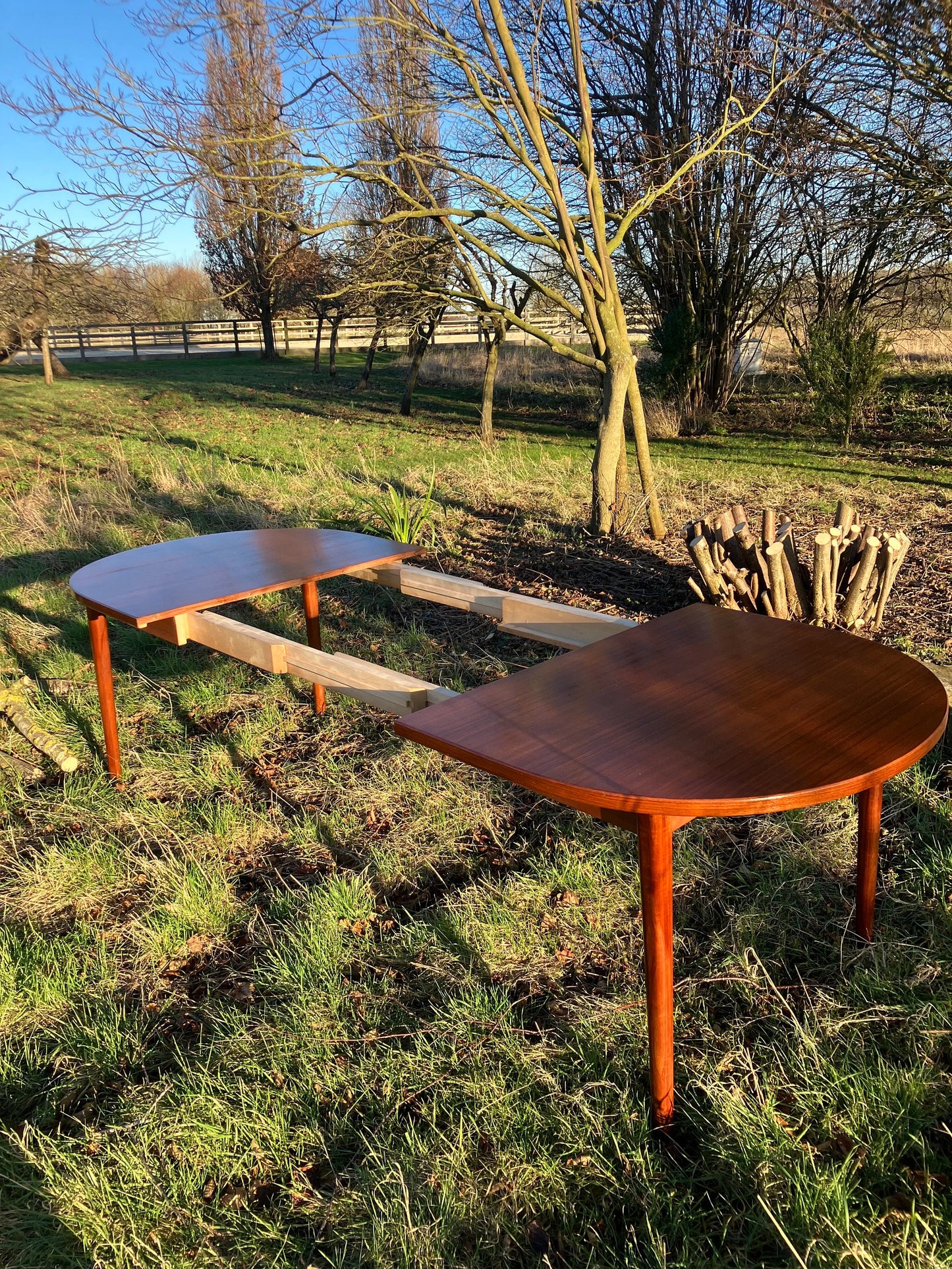 For Jenifer **Price includes bespoke crate and shipping ***Vintage Mid Century Modern Scandinavian Teak Dining Set by Nils Jonsson for Hugo Troeds