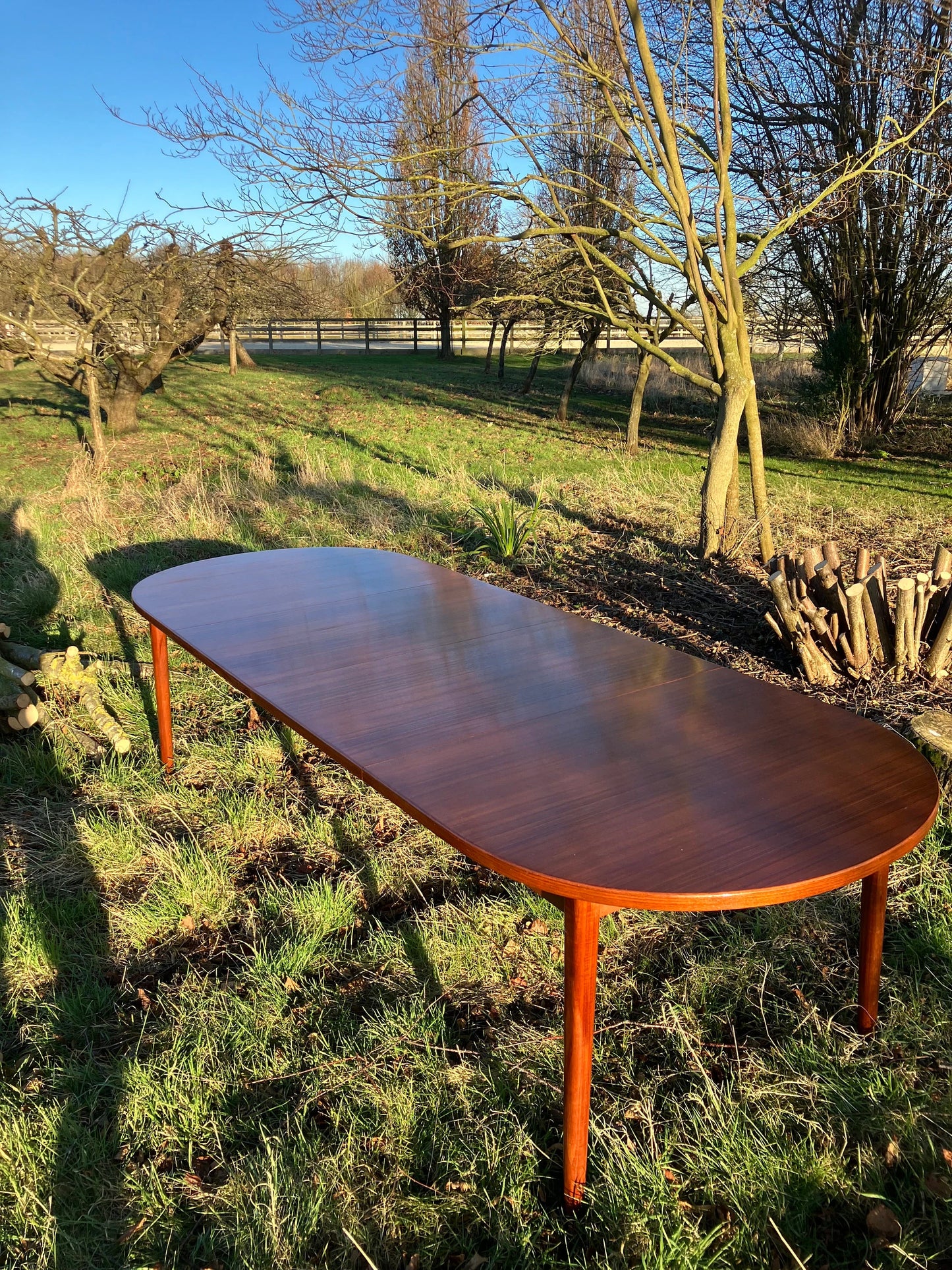 For Jenifer **Price includes bespoke crate and shipping ***Vintage Mid Century Modern Scandinavian Teak Dining Set by Nils Jonsson for Hugo Troeds
