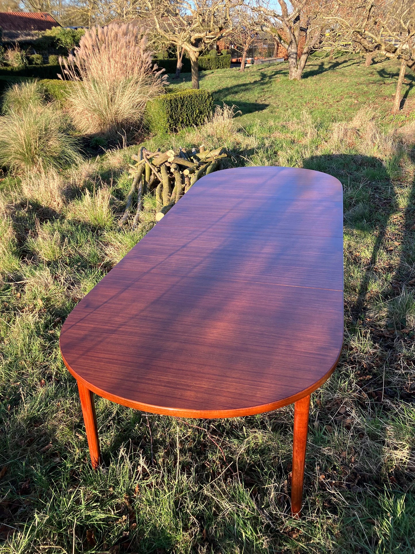 For Jenifer **Price includes bespoke crate and shipping ***Vintage Mid Century Modern Scandinavian Teak Dining Set by Nils Jonsson for Hugo Troeds