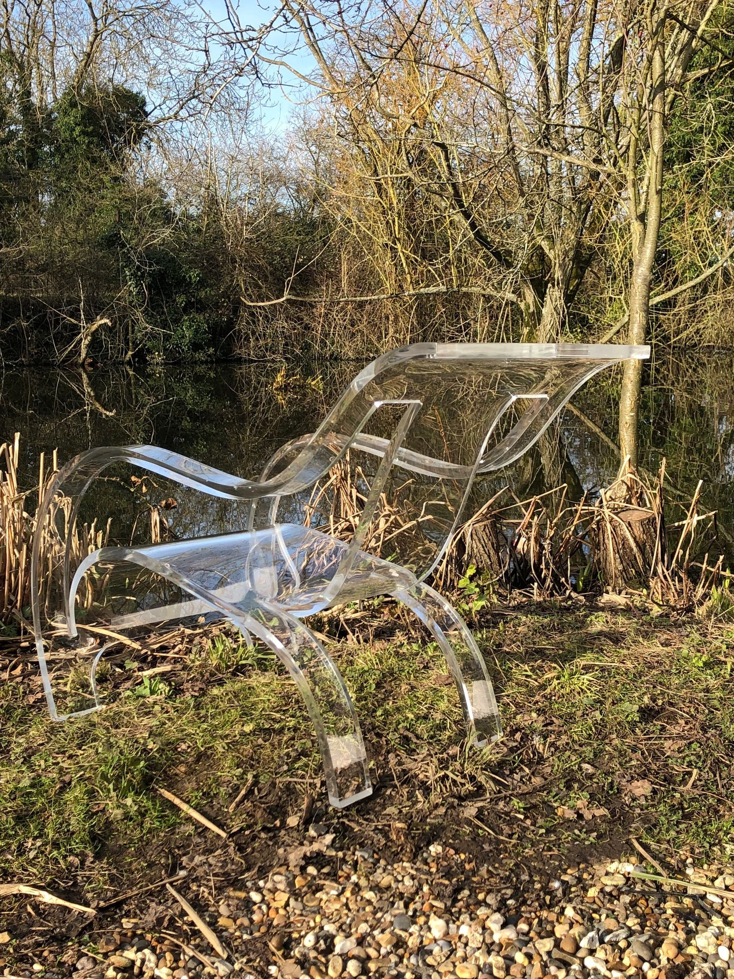 Mid Century Modern 1970s Lucite Armchairs after a model of Gerald Summers