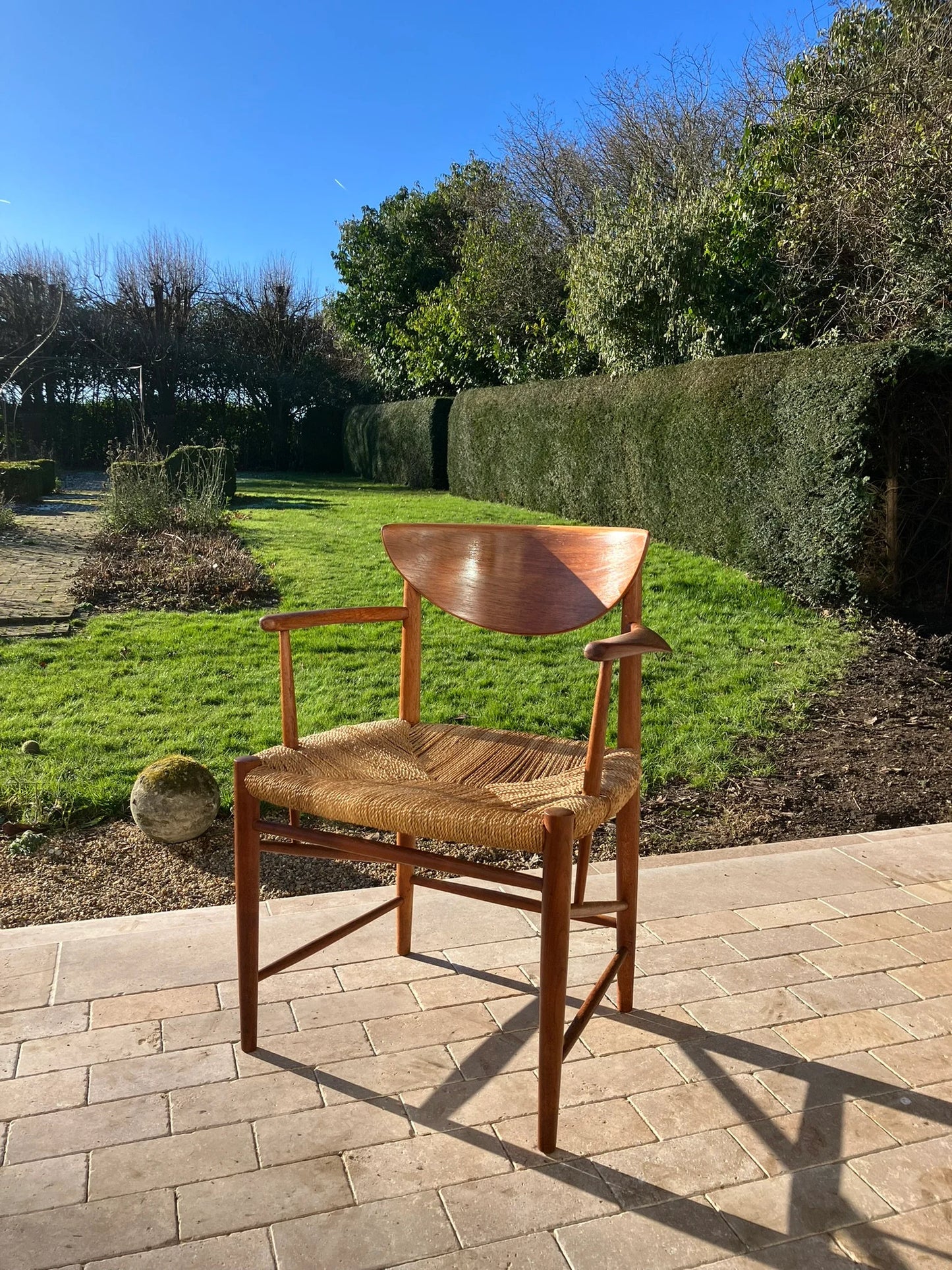 Mid Century Modern Teak Dining Set Comprising of a Chair Set by Perter Hvidt and Orla Mølgaard Nielsen and a Scandinavian Teak Table