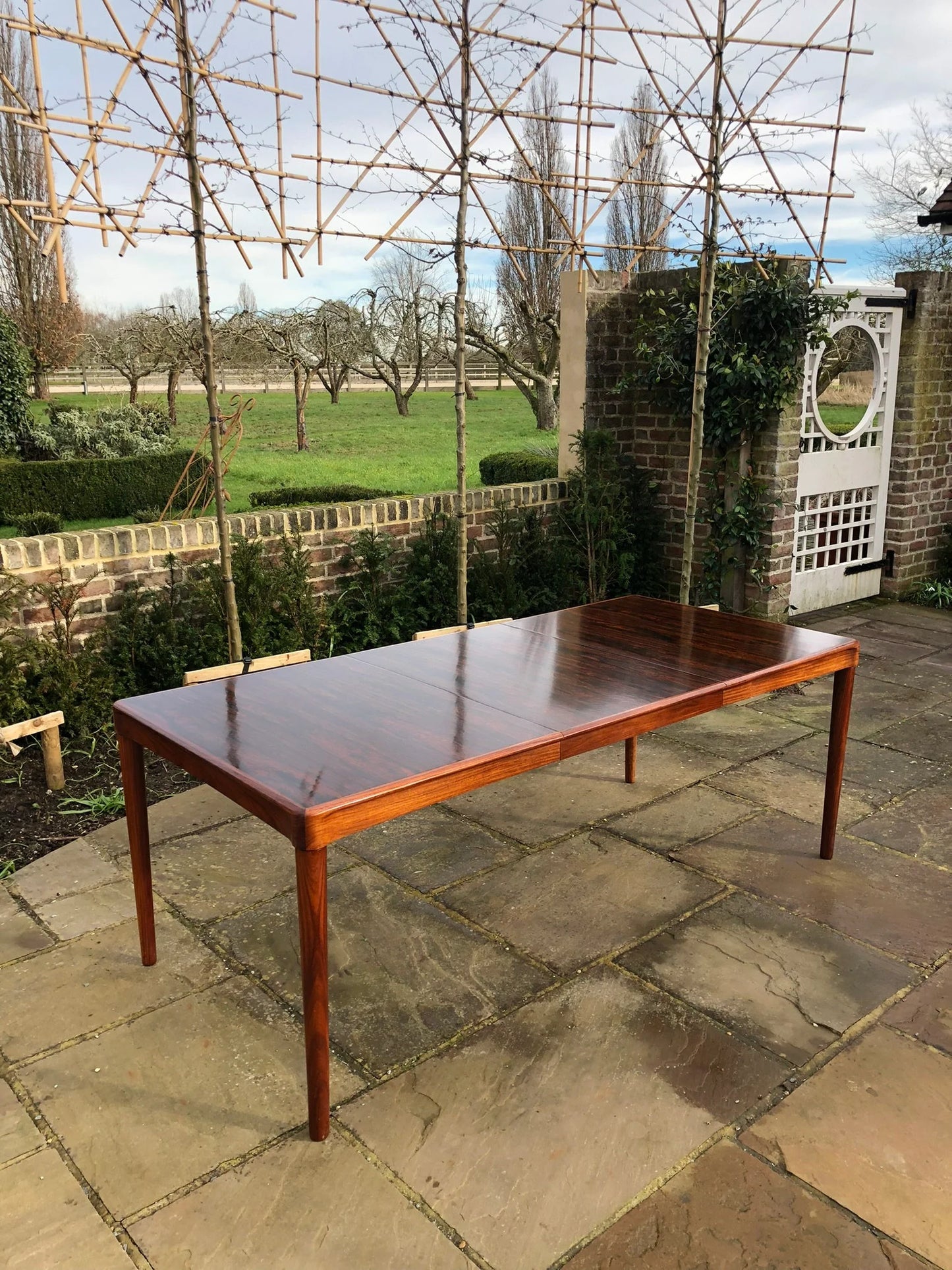 Mid Century Modern Danish Rosewood Dining Table by H. W. Klein for Bramin, 1960s - Pending A10 certificate