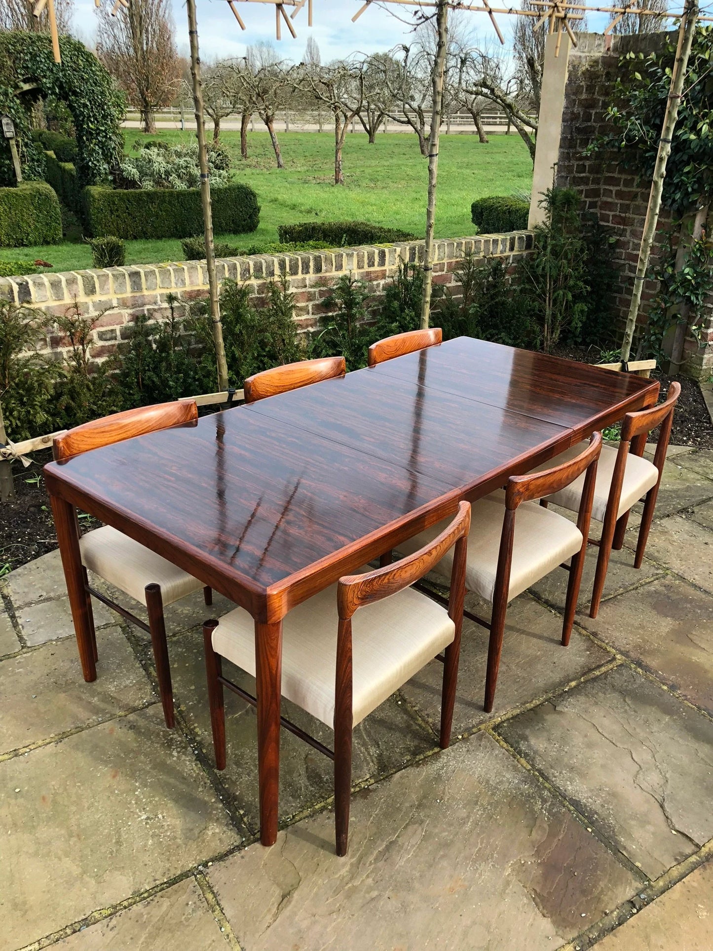 Mid Century Modern Danish Rosewood Dining Table by H. W. Klein for Bramin, 1960s - Pending A10 certificate