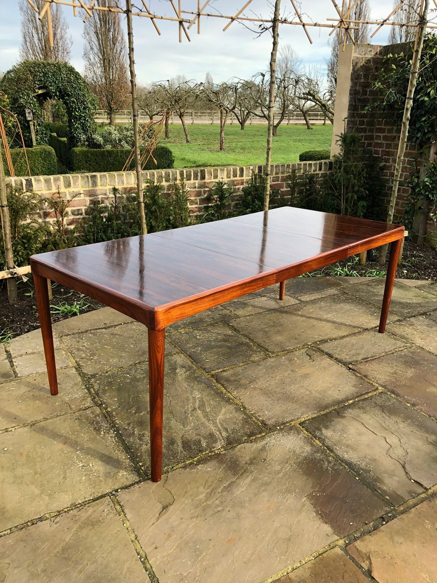 Mid Century Modern Danish Rosewood Dining Table by H. W. Klein for Bramin, 1960s - Pending A10 certificate