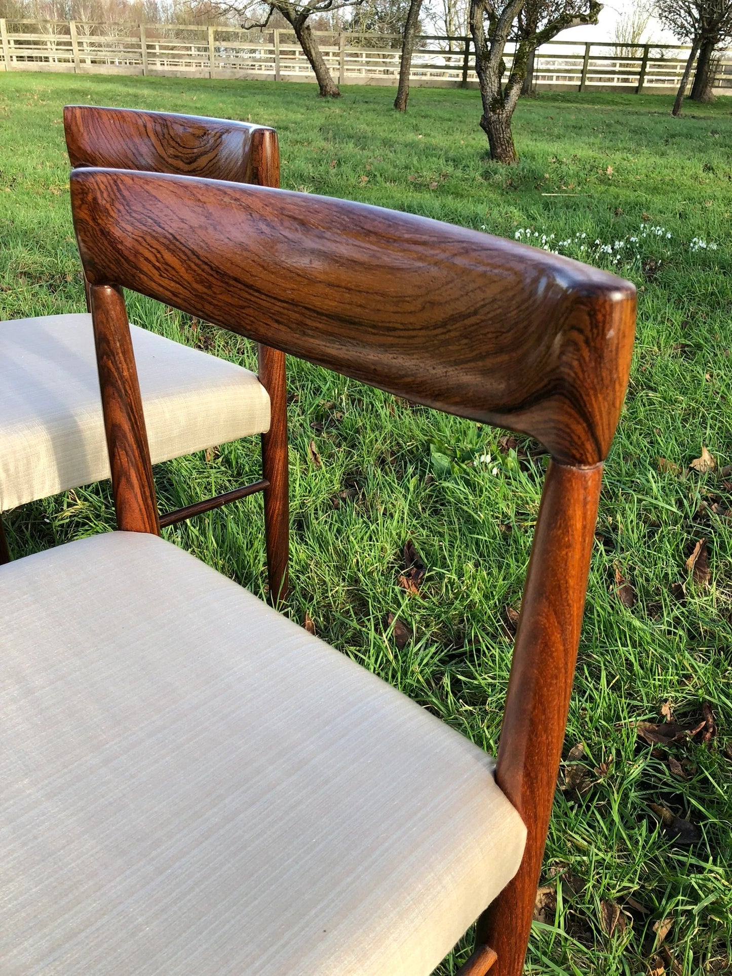 Mid Century Modern Danish Rosewood Dining Chairs by H W Klein for Bramin - Pending A10 certificate