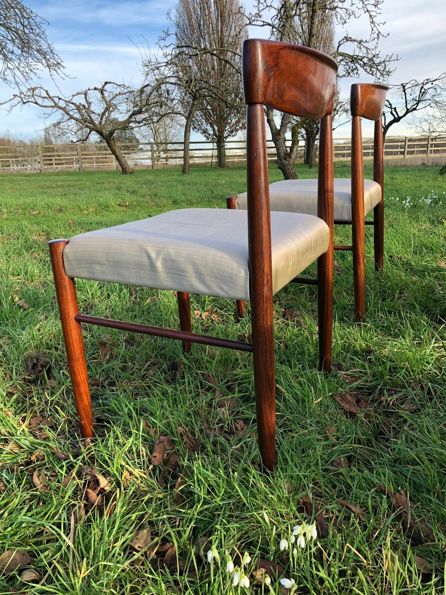 Mid Century Modern Danish Rosewood Dining Chairs by H W Klein for Bramin - Pending A10 certificate