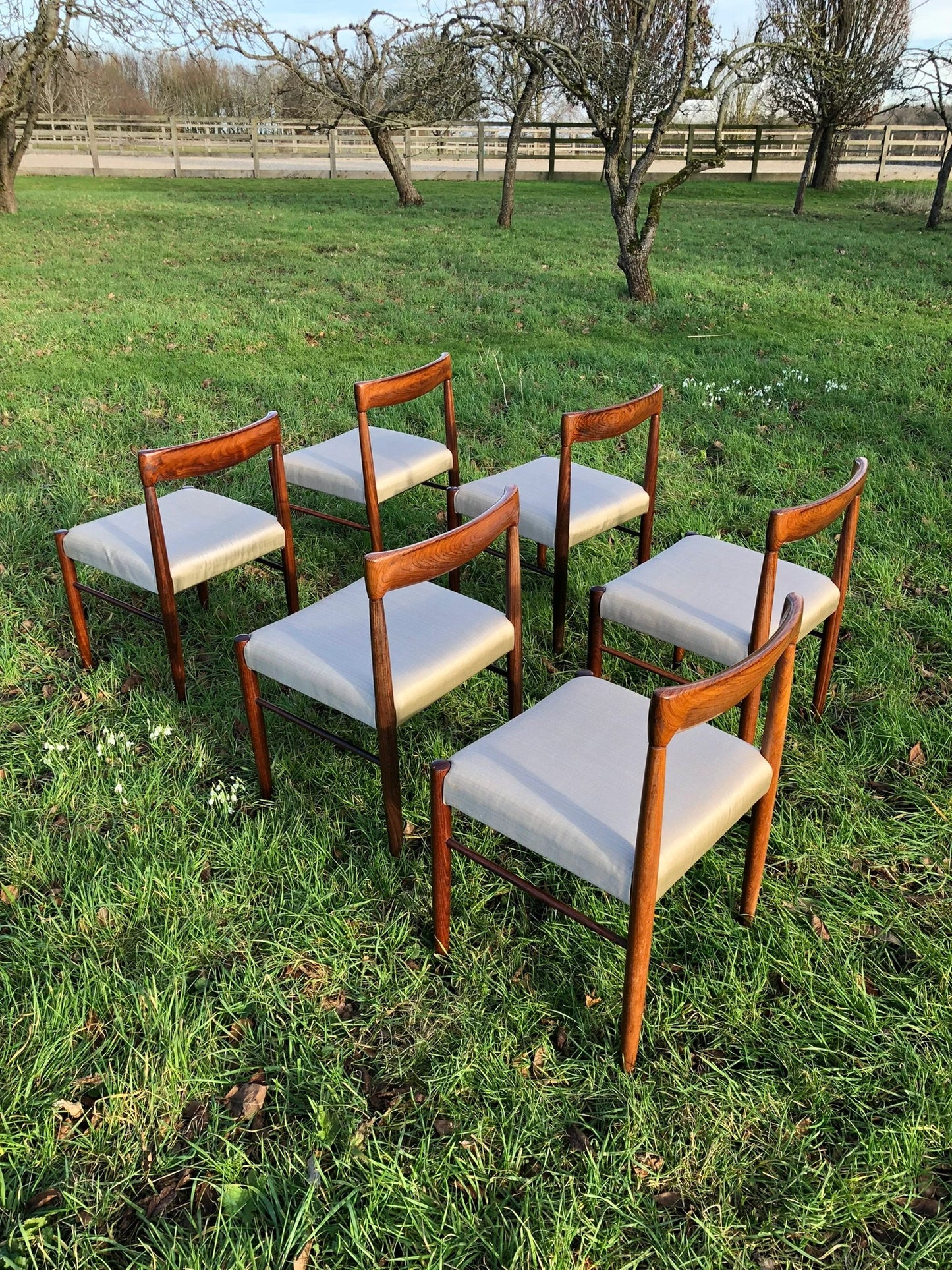Mid Century Modern Danish Rosewood Dining Chairs by H W Klein for Bramin - Pending A10 certificate
