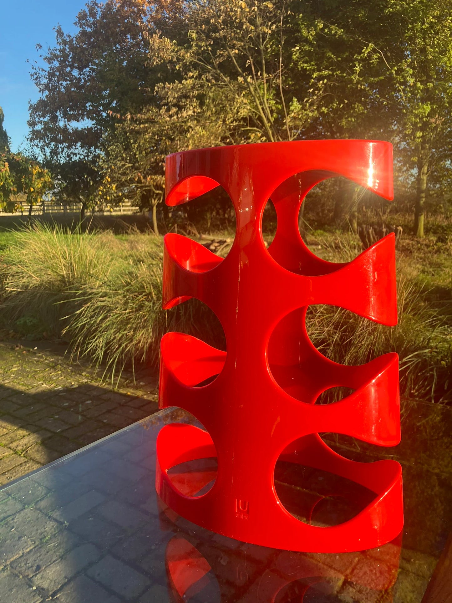 Mid Century Modernist Umbra Red Wine Rack