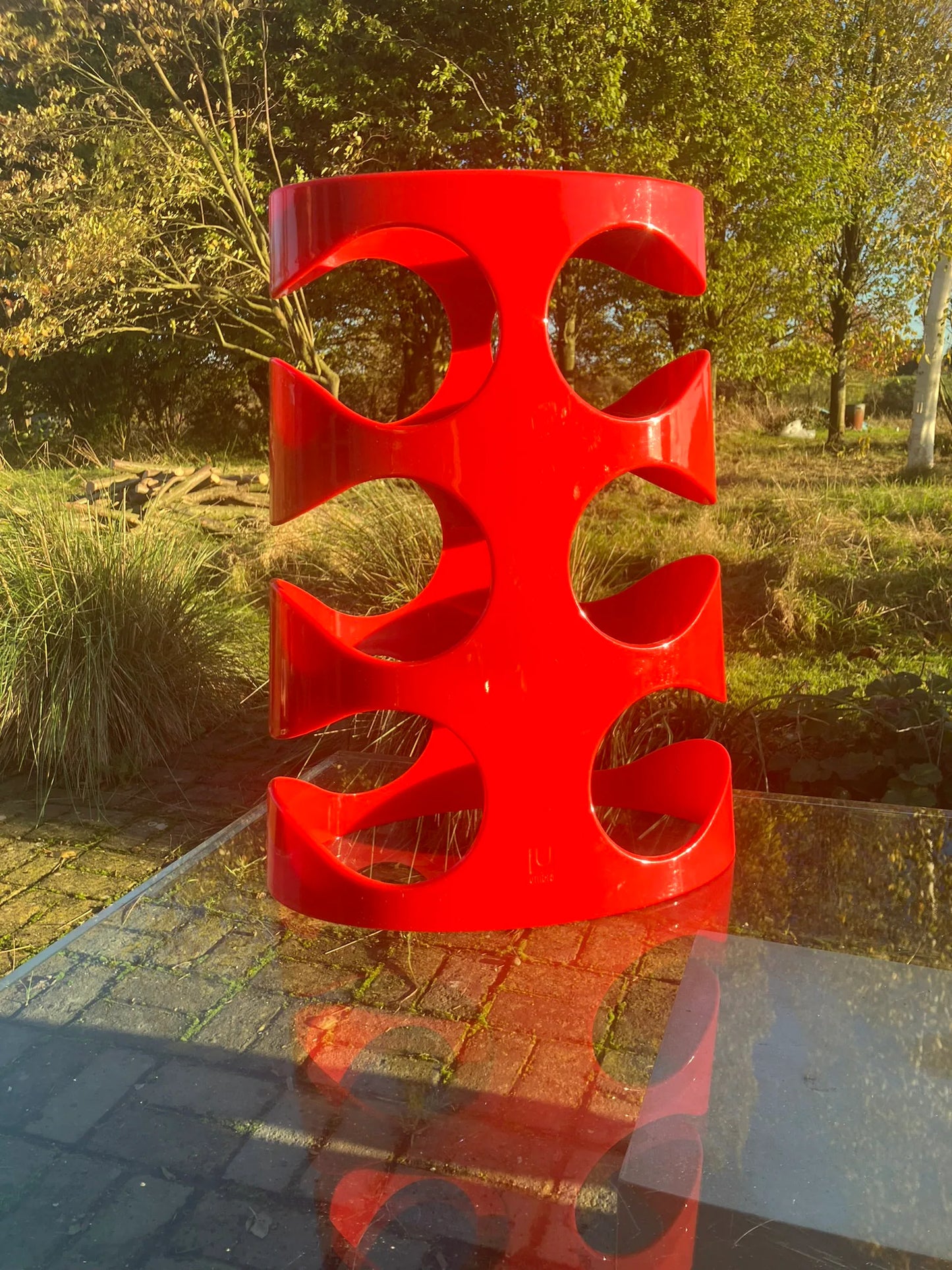 Mid Century Modernist Umbra Red Wine Rack