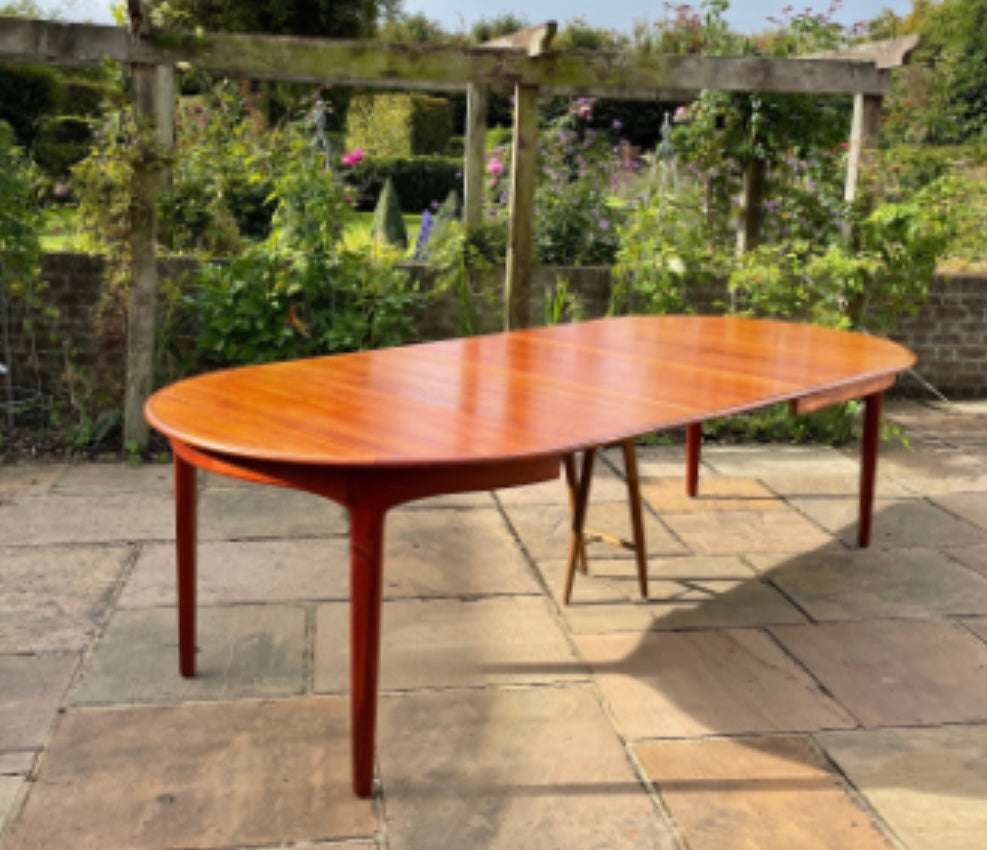 Teak Dining Set For Sorø Stolefabrik with a Model 62 Table By Henning Kjærnulf and 10 Chairs by Erling Torvits Mid Century Modern Danish