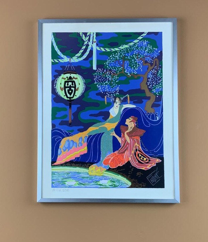 Endré Passano Art Deco style limited edition lithograph Painting 2/2