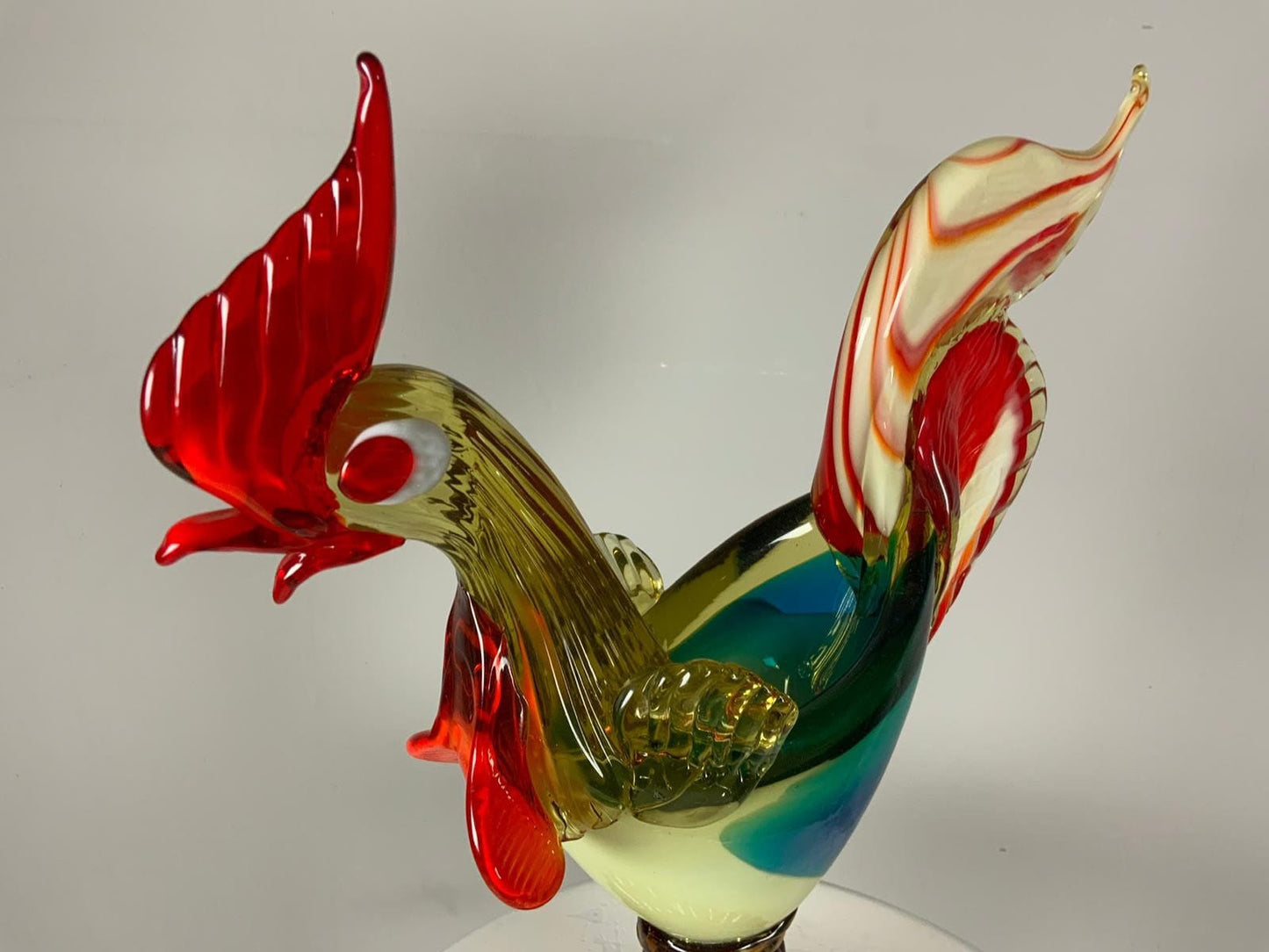 Murano Glass Cockerel Centre Piece / Art Piece / Sculpture / Decorative Piece