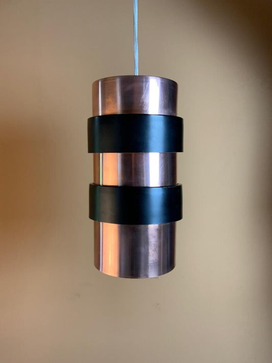 Mid Century Modern 1970s Danish Copper Lamp Shade By Jo Hammerborg Fog and Mørup