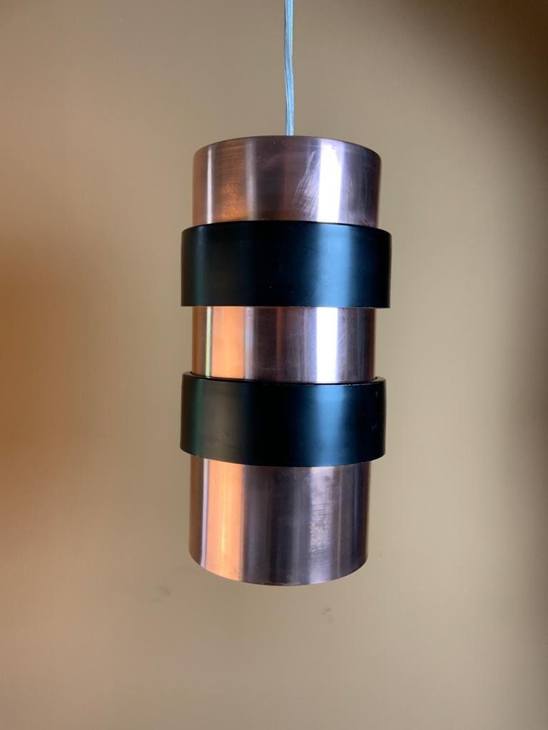 Mid Century Modern 1970s Danish Copper Lamp Shade By Jo Hammerborg Fog and Mørup