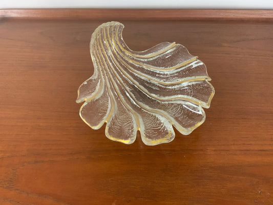 Late 19th Century French Glass Scallop Shell Dish