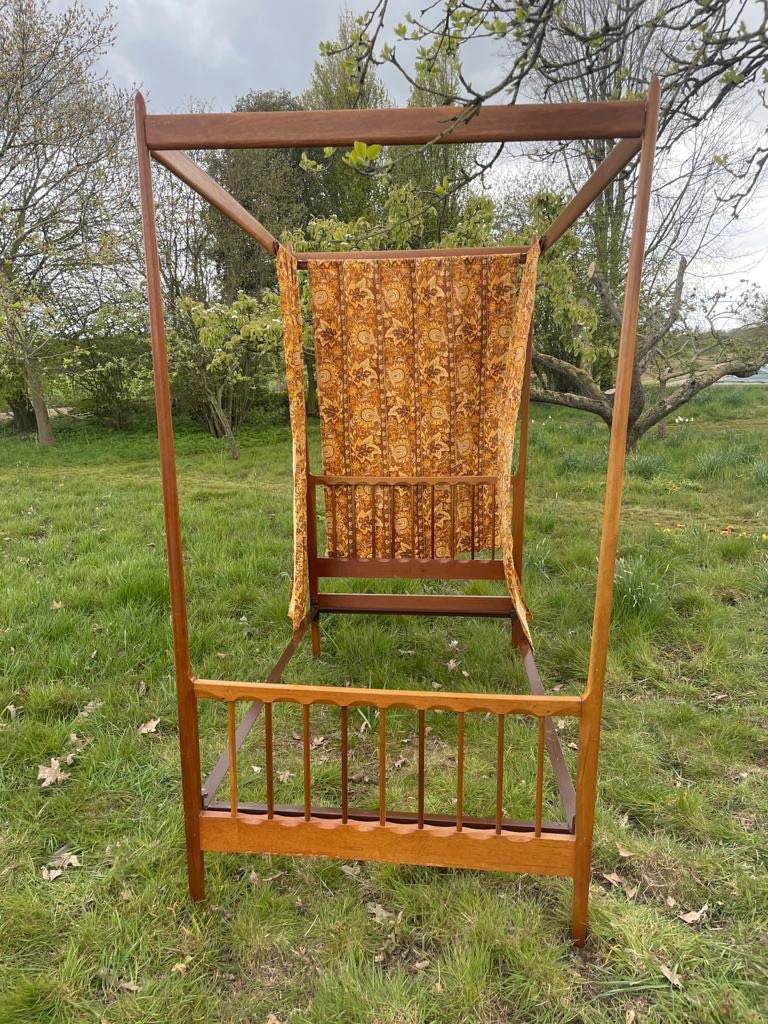 Vintage Four Poster Teak Single Bed by Vono