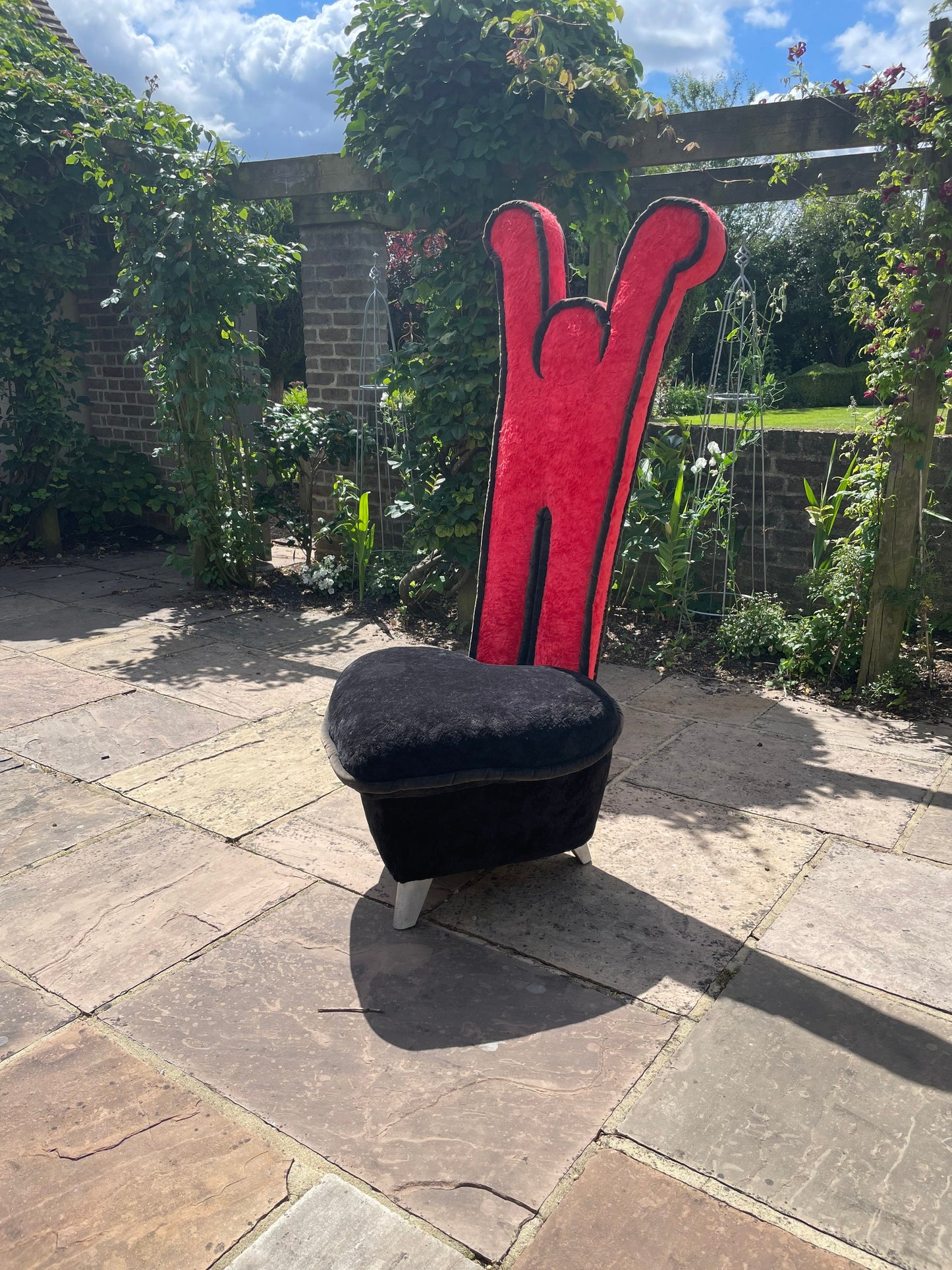Vintage 1998 Keith Haring Loveseat Chair by Bretz Editions
