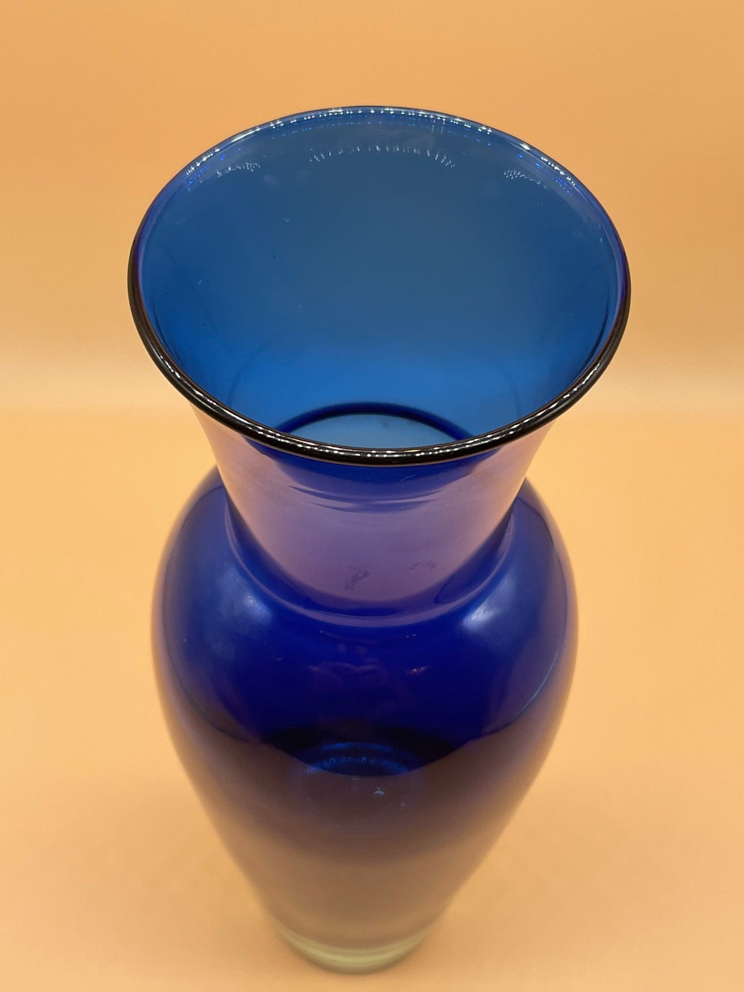 Vintage Royal Copenhagen Cobalt Blue Vase with Light Blue Base