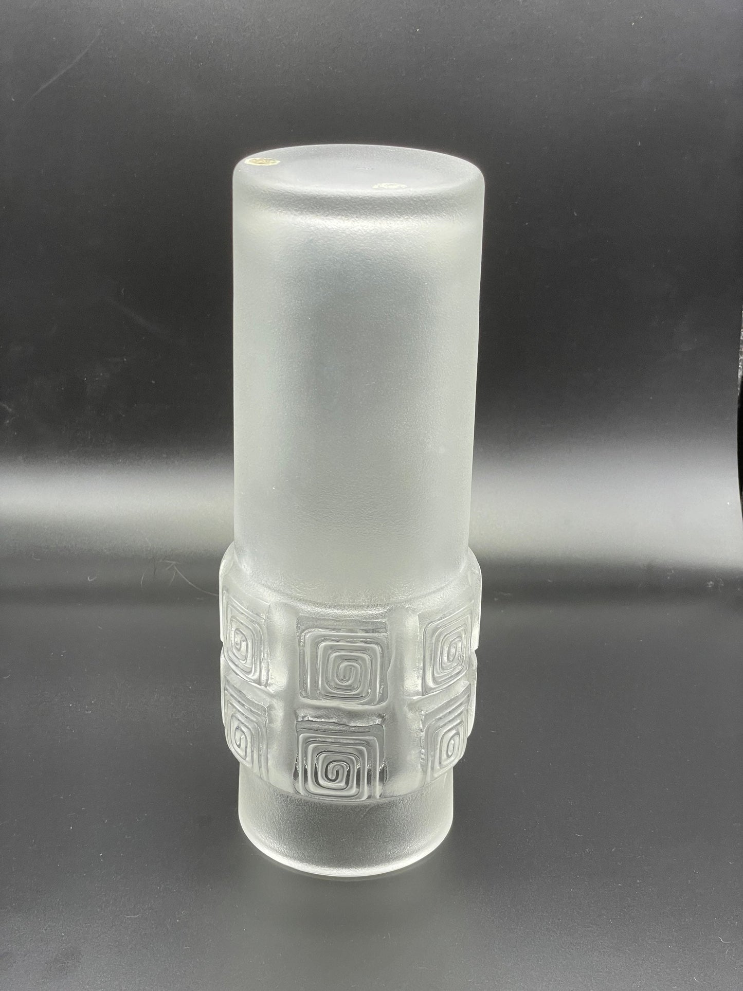 Vintage 1970s PEILL & PUTZLER Brutalist Swirl Glass Vase