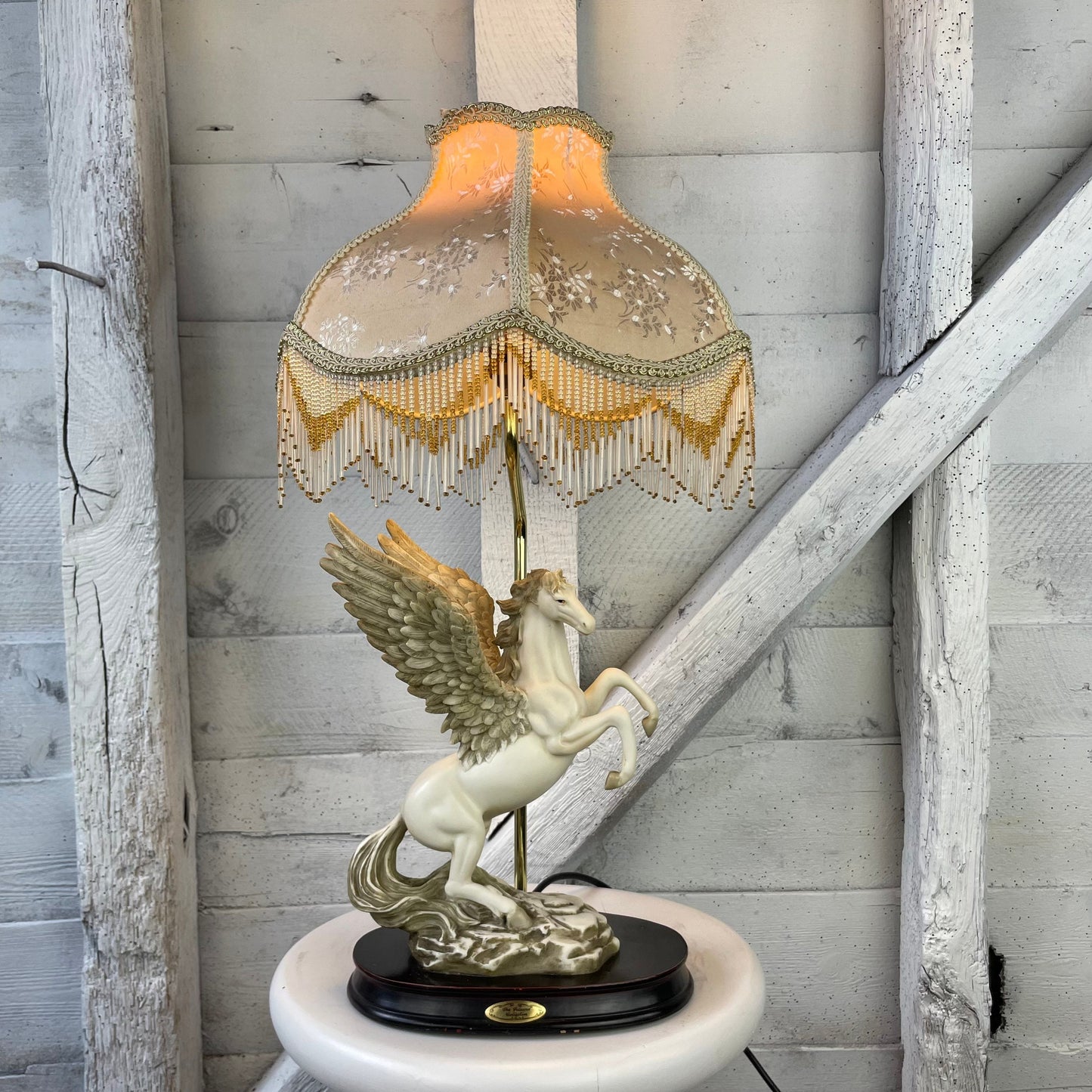 Vintage Pegasus Table/Lamp