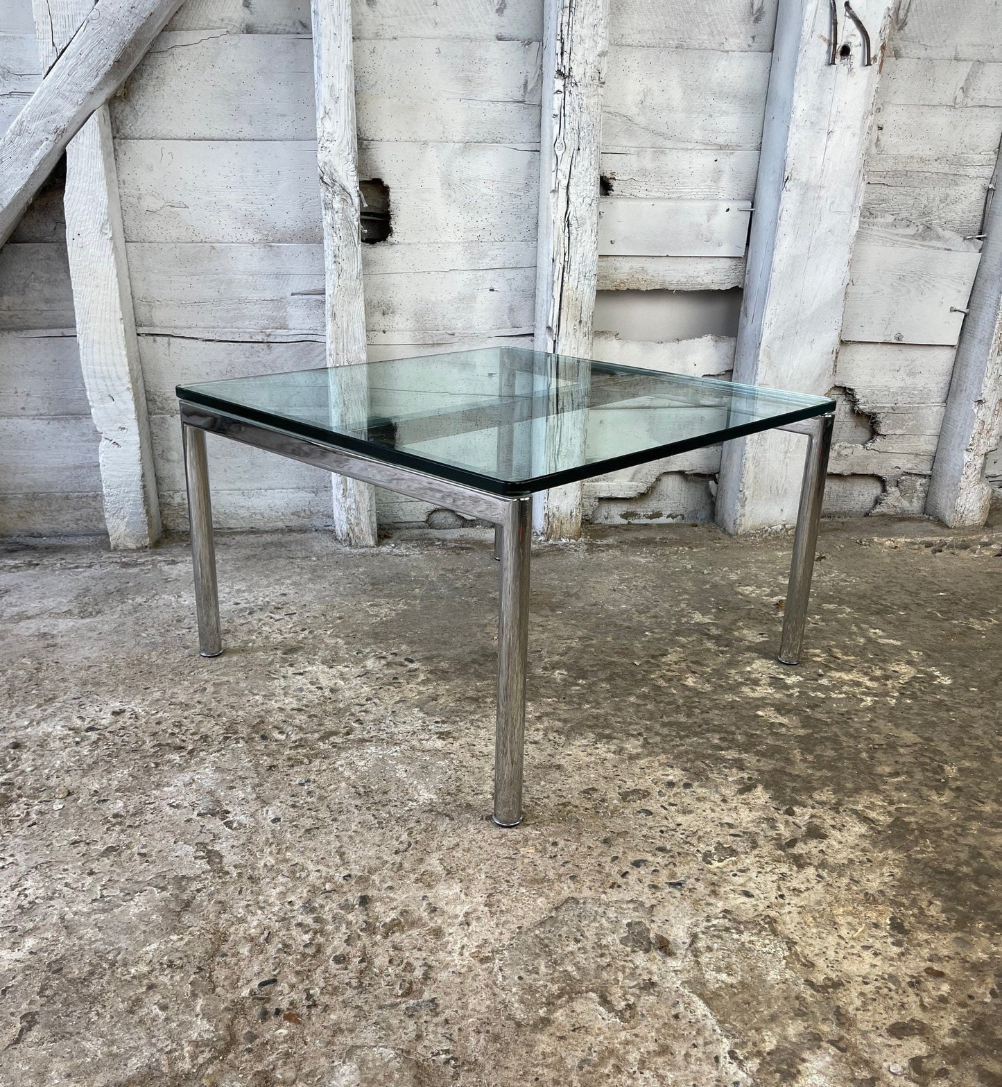 Walter Knoll Jason 391 Glass Table Silver