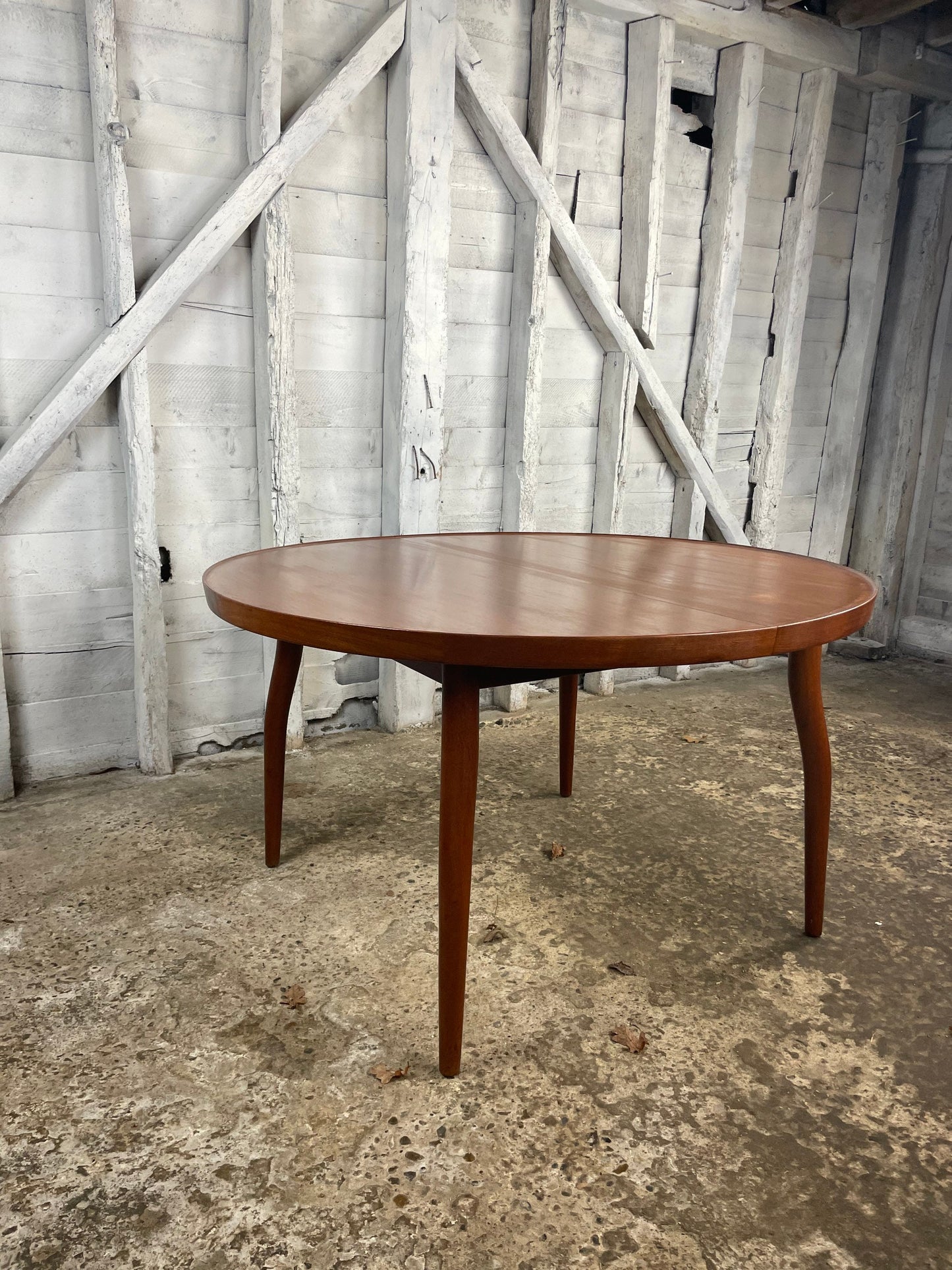 Mid Century Modern Finn Juhl Model NV-56 Teak Dining Table Produced By Niels Vodder in Denmark, 1950’s