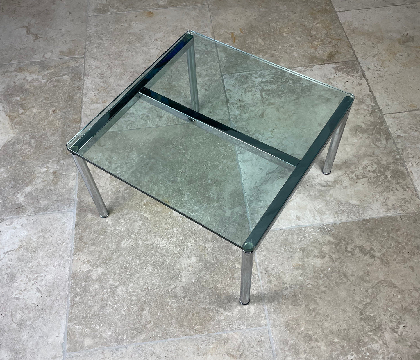 Walter Knoll Jason 391 Glass Table Silver
