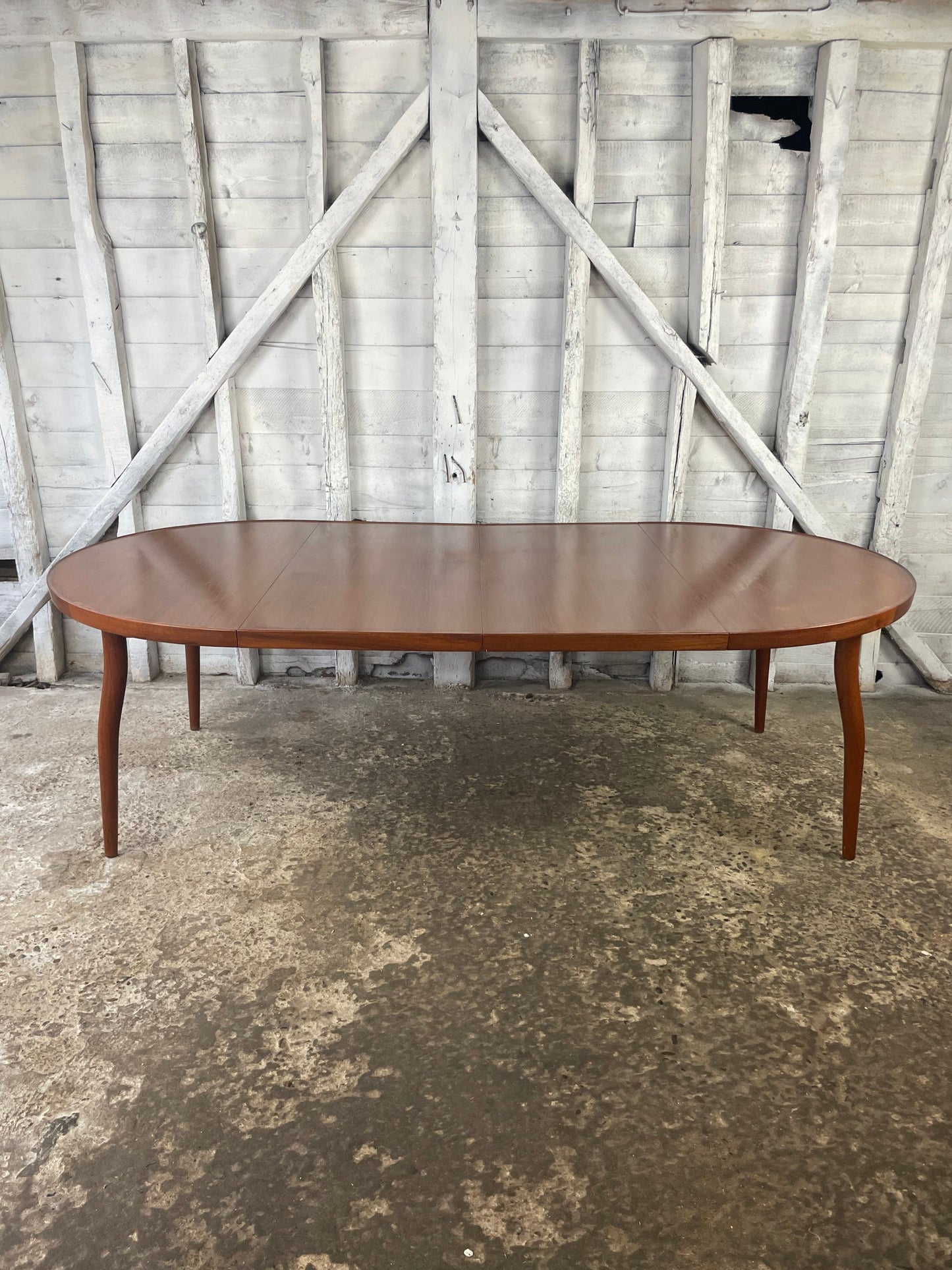 Mid Century Modern Finn Juhl Model NV-56 Teak Dining Table Produced By Niels Vodder in Denmark, 1950’s