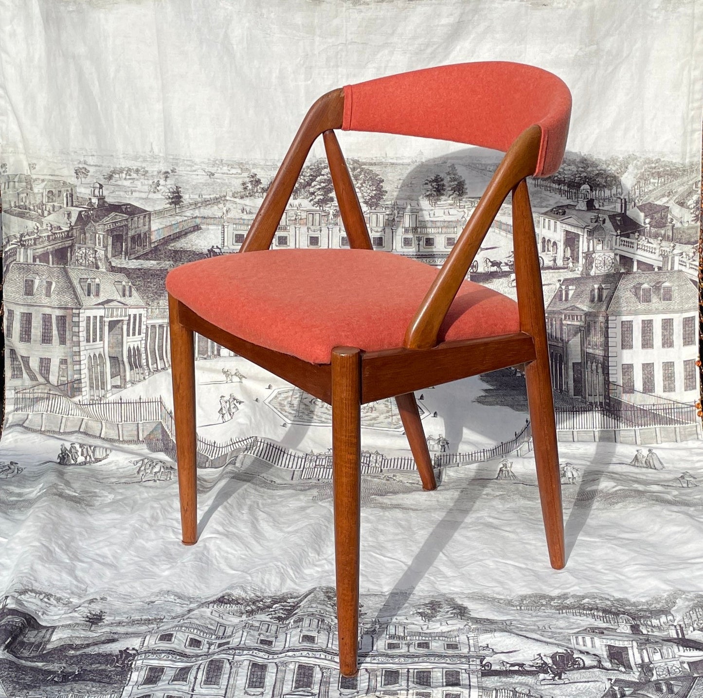 Set of 10 Kai Kristiansen Model 31 Teak Dining Chairs Danish Mid Century Modern 1960s With Custom Wool Upholster - Pending A10 certificate