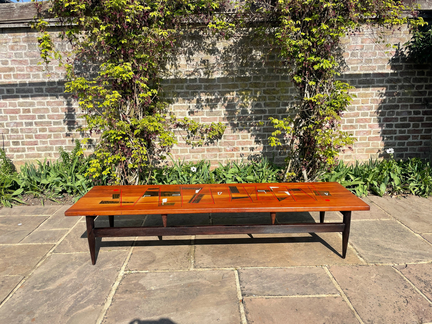 One Of A Kind Large Mid Century Modern Coffee Table 1950s
